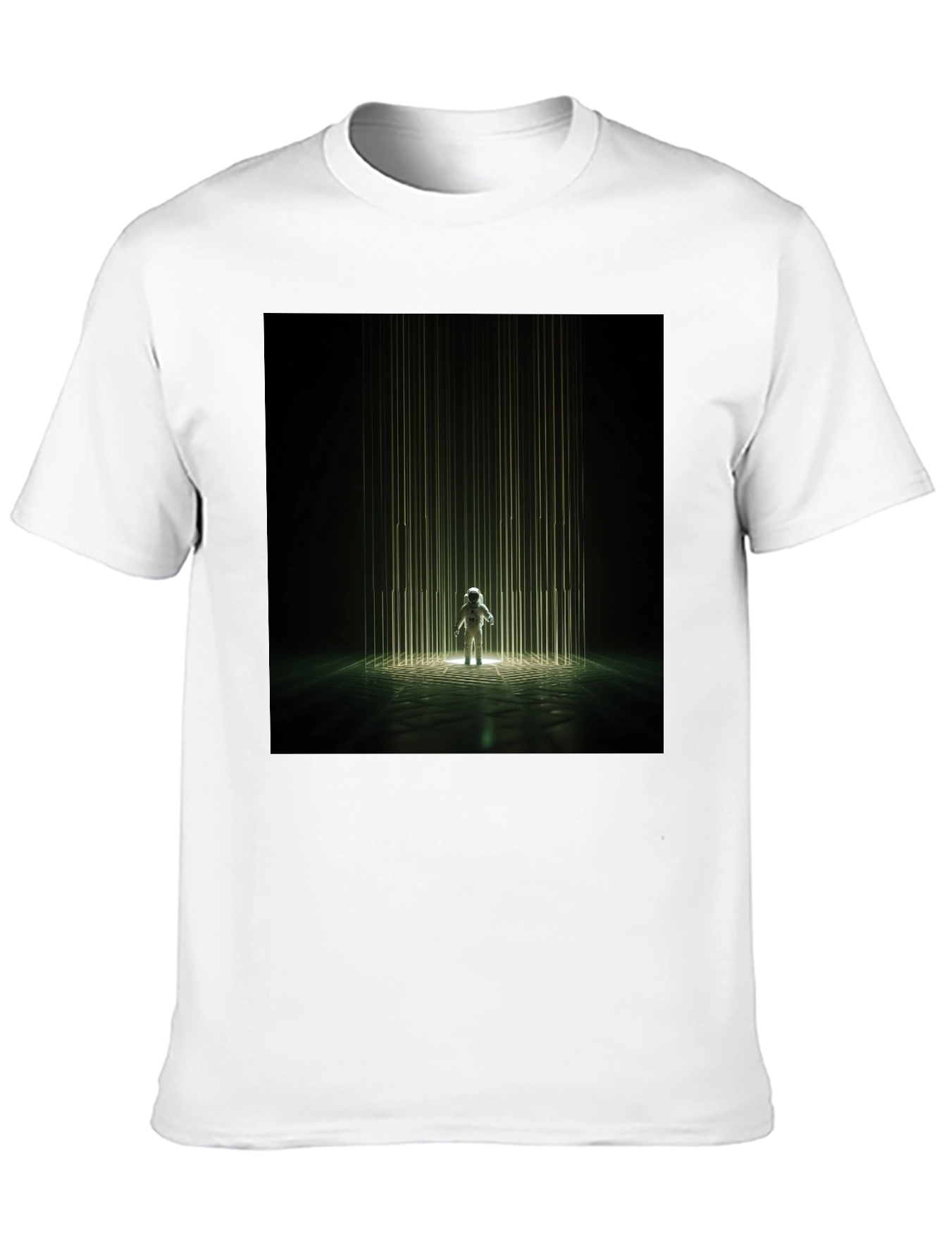 Astronaut Beam Black T-Shirt