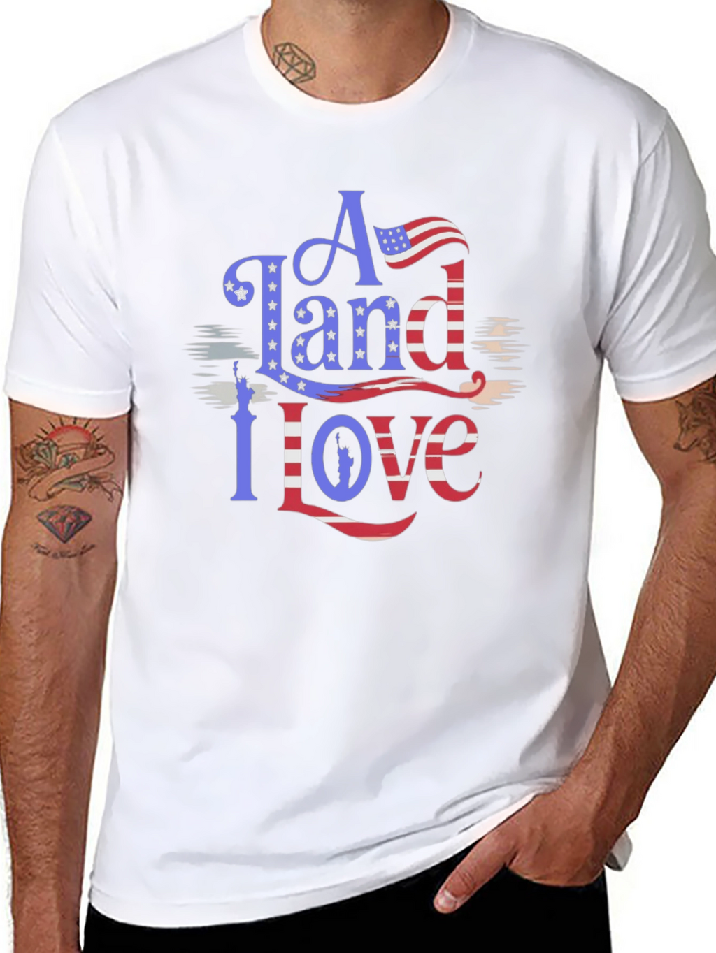 Patriotic Land of Love Graphic Tee