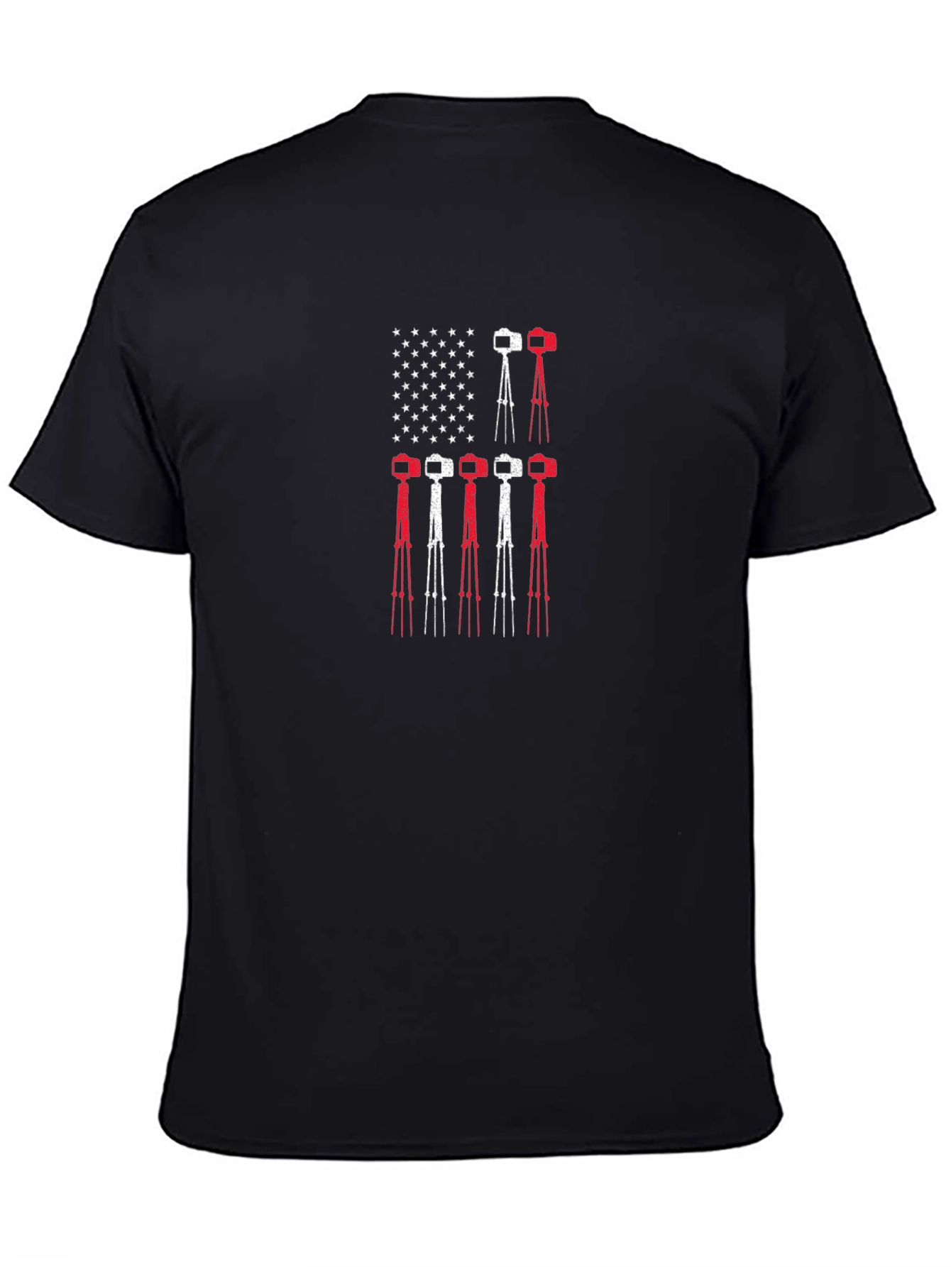 Photographer Flag Graphic Tee - Black
