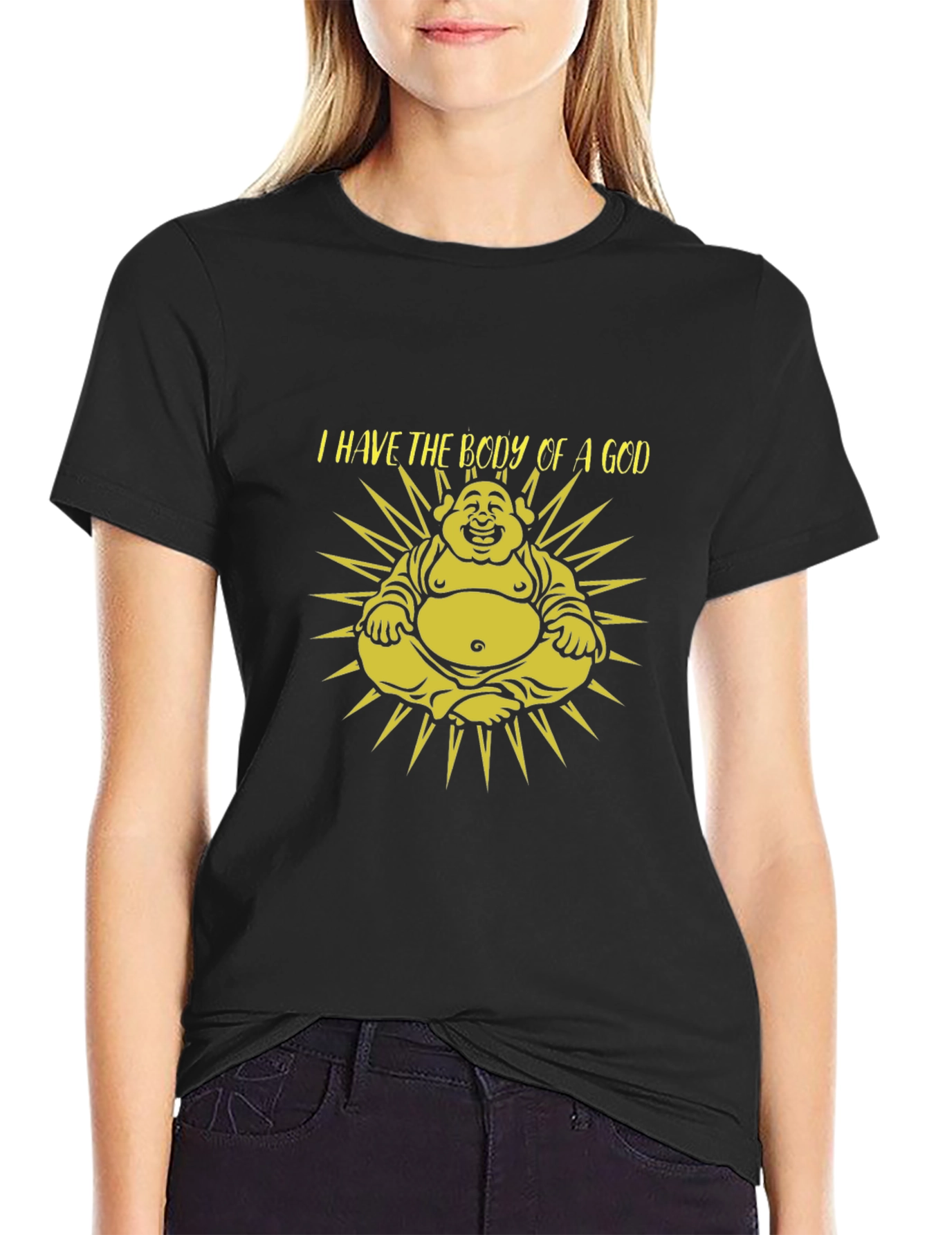 Funny Buddha T-Shirt: I Have the Body of a God Tee