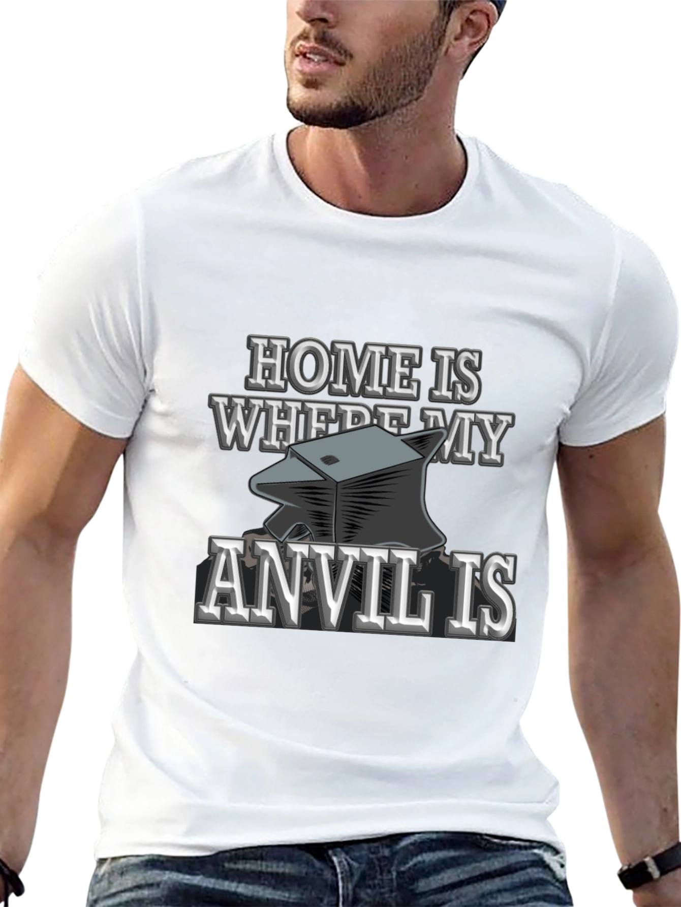 Home Is Where My Anvil Is T-Shirt Blacksmith Gift