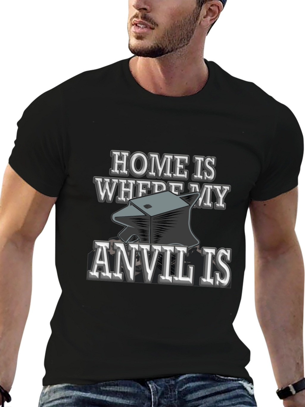 Home Is Where My Anvil Is T-Shirt Blacksmith Gift