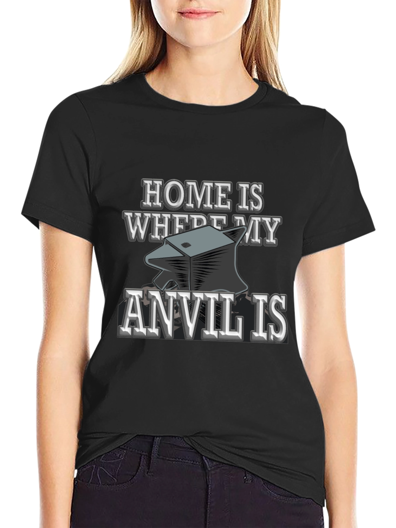 Home Is Where My Anvil Is T-Shirt Blacksmith Gift