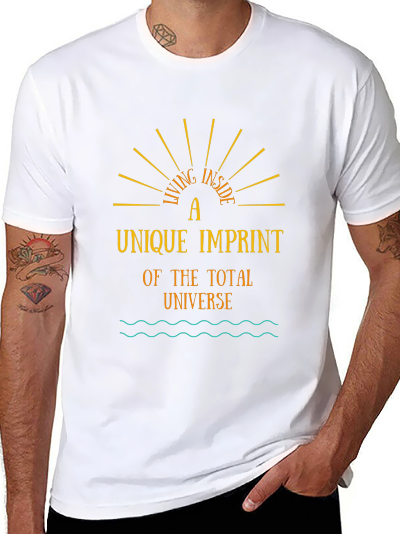 Unique Imprint Tee - Living Inside the Universe