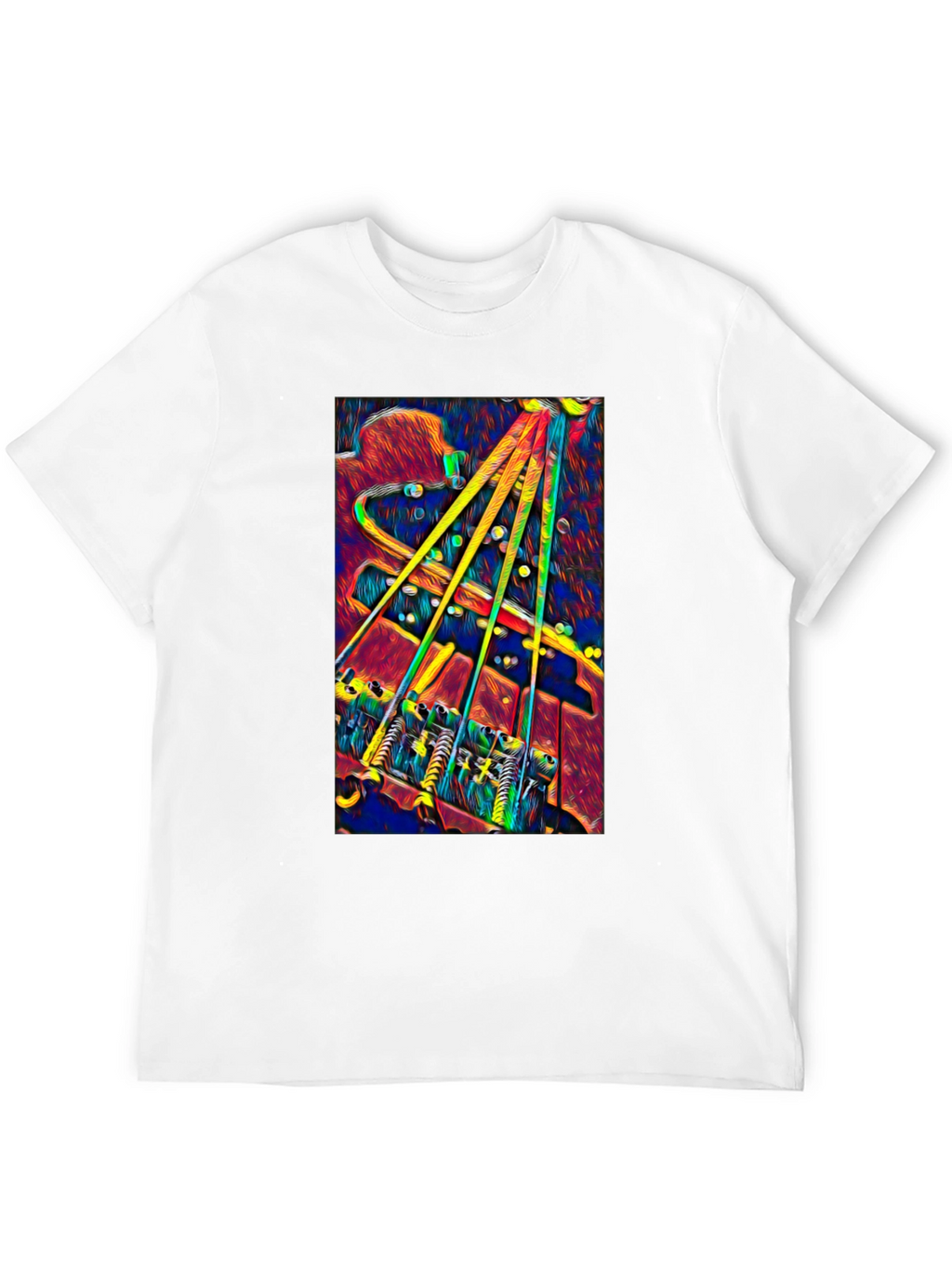 Psychedelic Bass Guitar T-Shirt