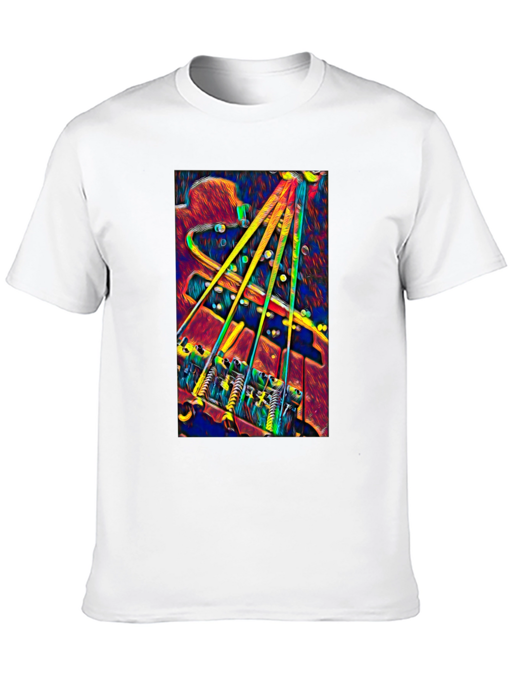 Psychedelic Bass Guitar T-Shirt