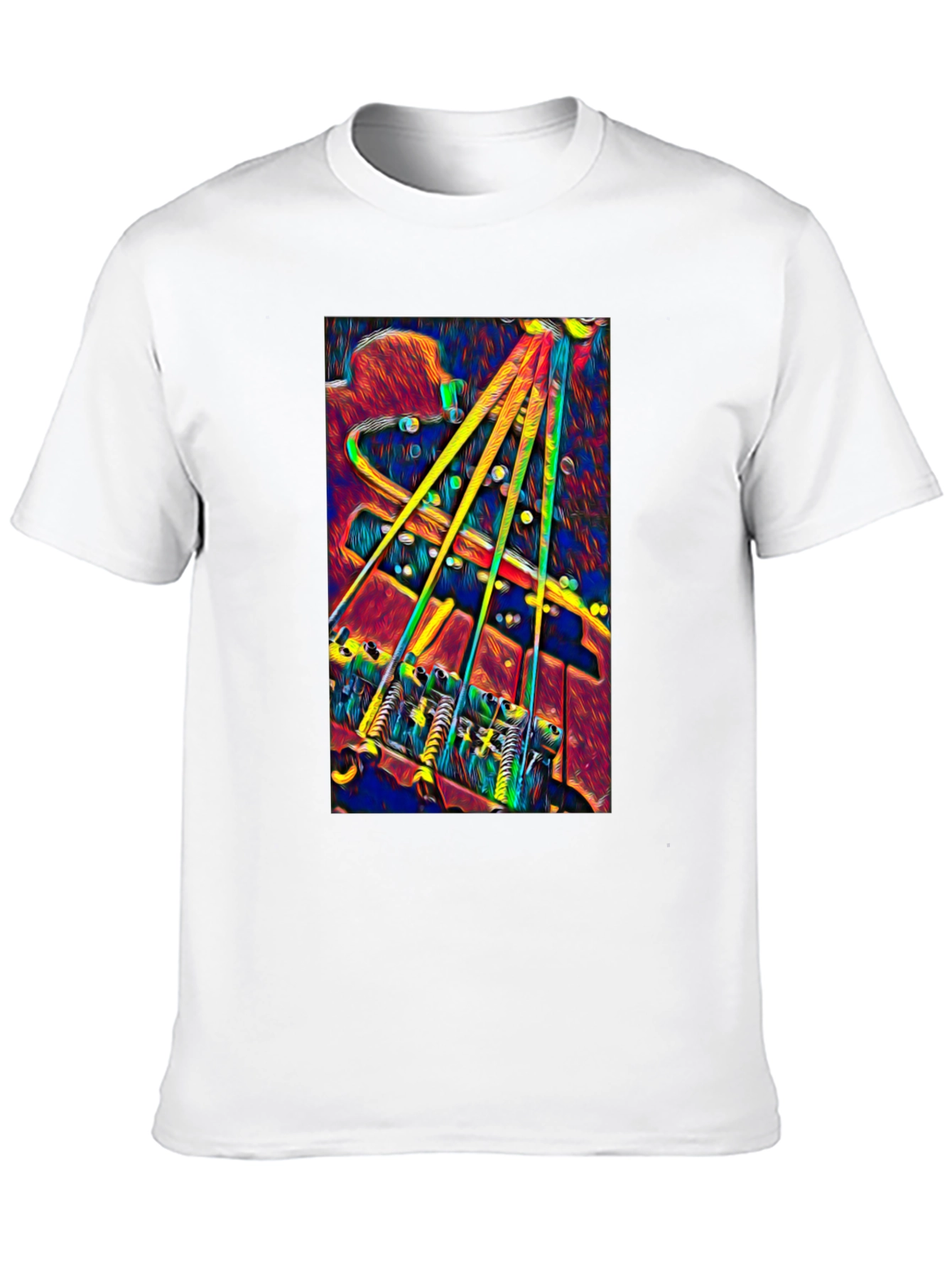 Psychedelic Bass Guitar T-Shirt