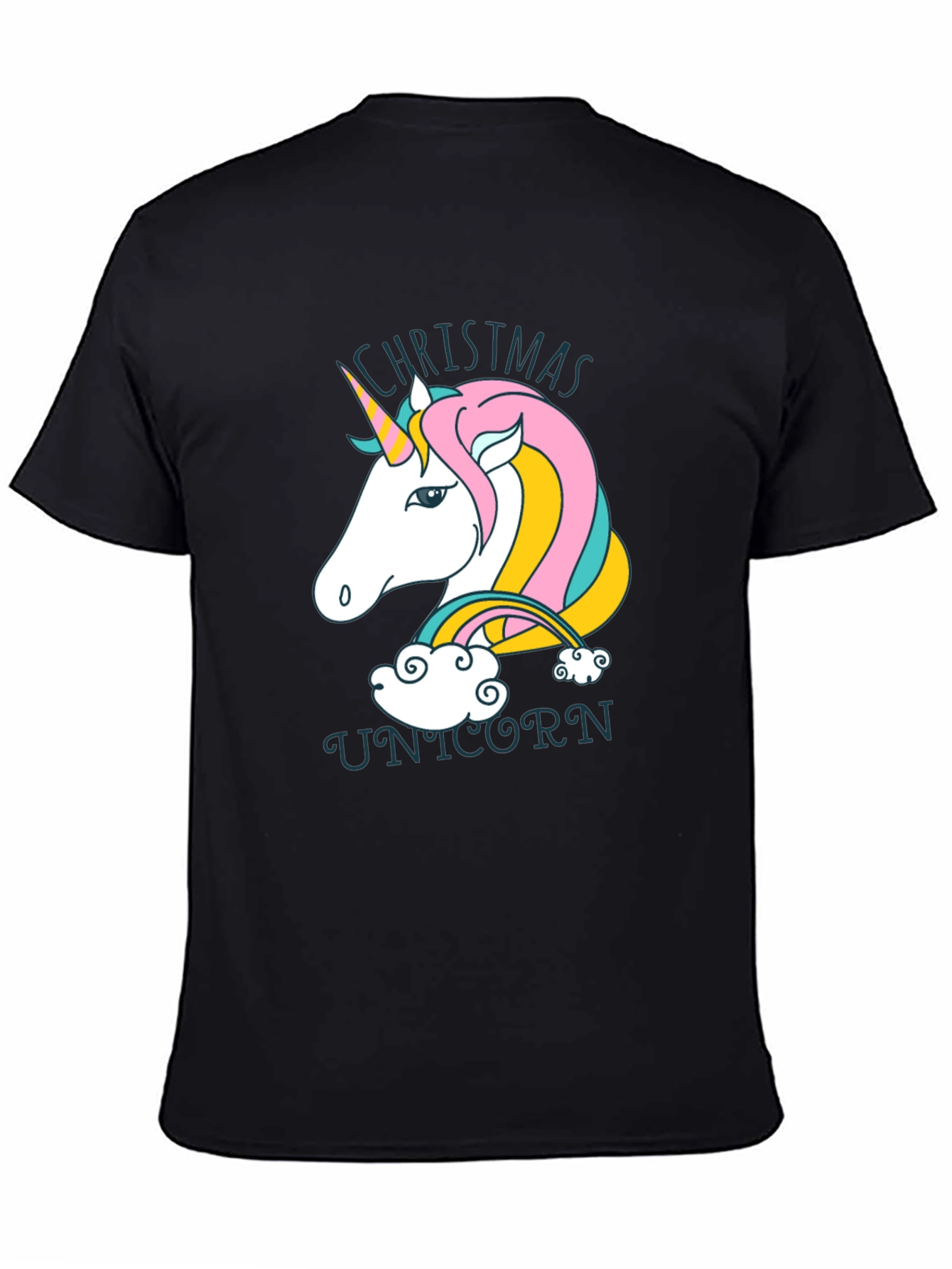 Christmas Unicorn Graphic Tee - Holiday Cheer!