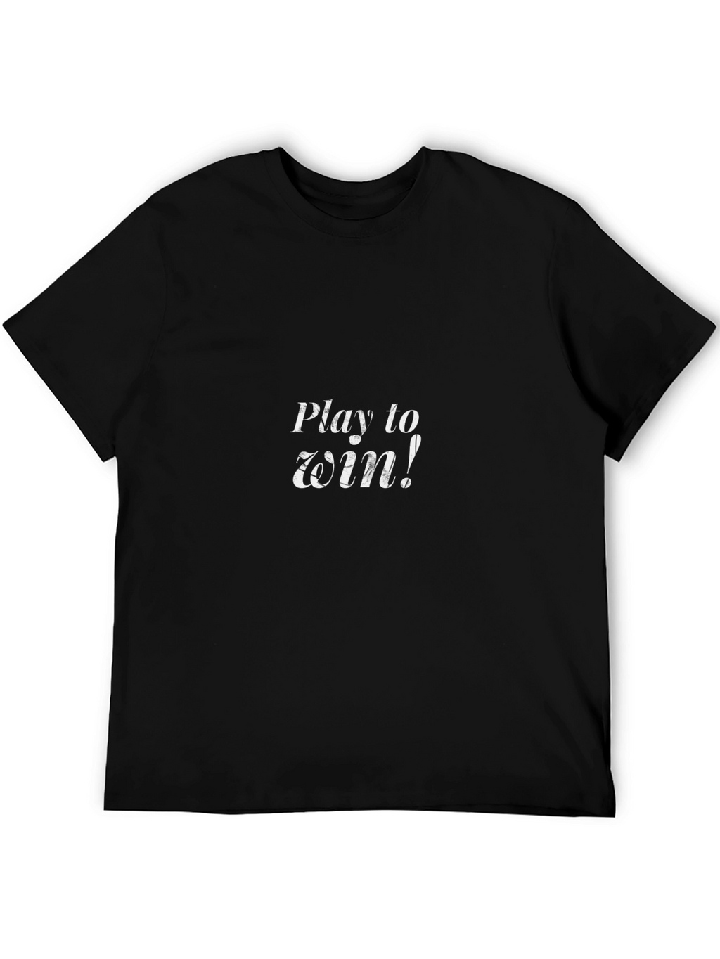 Play to Win Black Graphic Tee