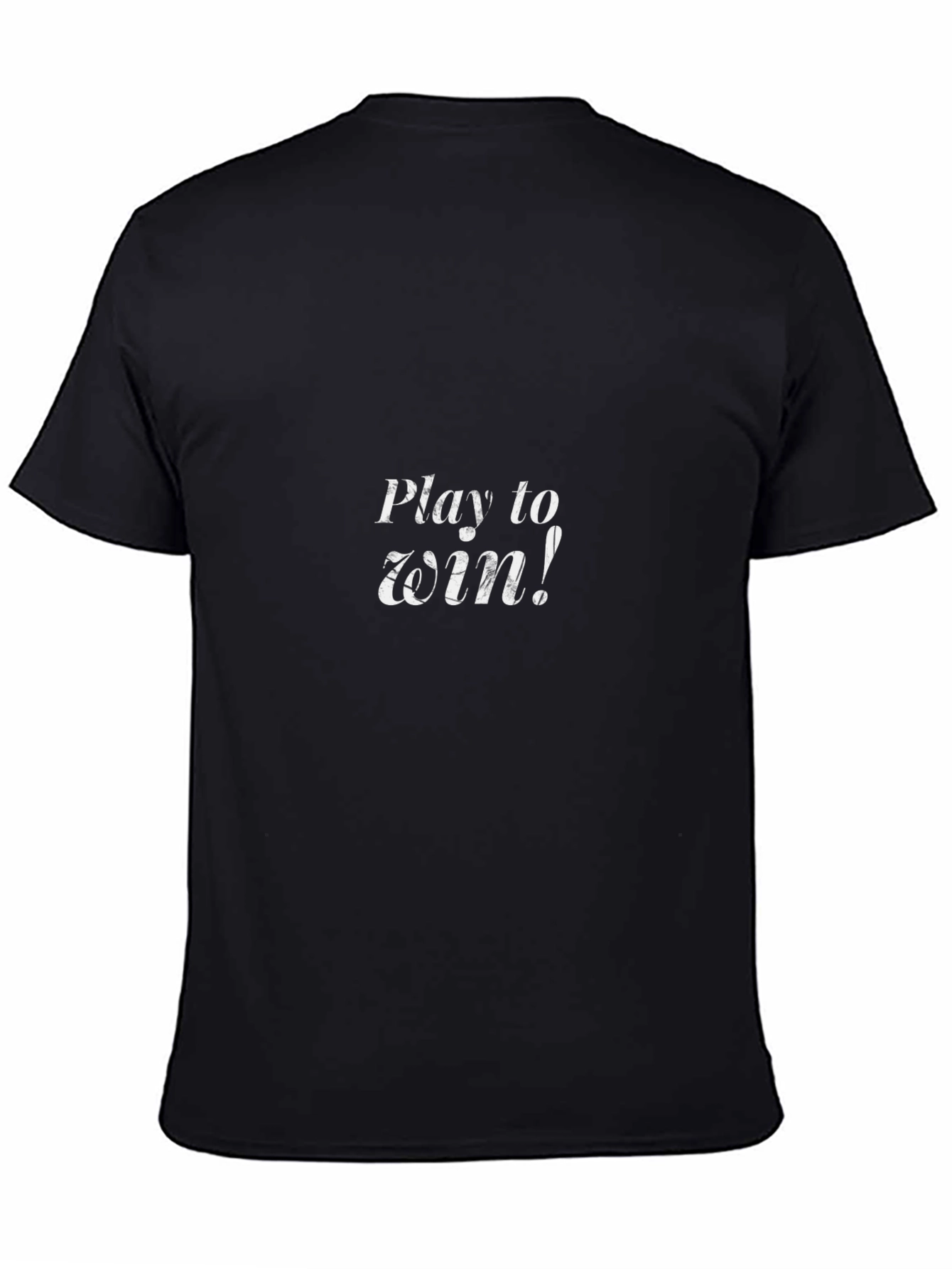 Play to Win Black Graphic Tee