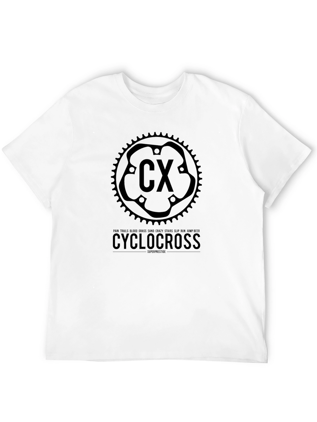 Cyclocross Graphic Tee - Black Casual T-Shirt