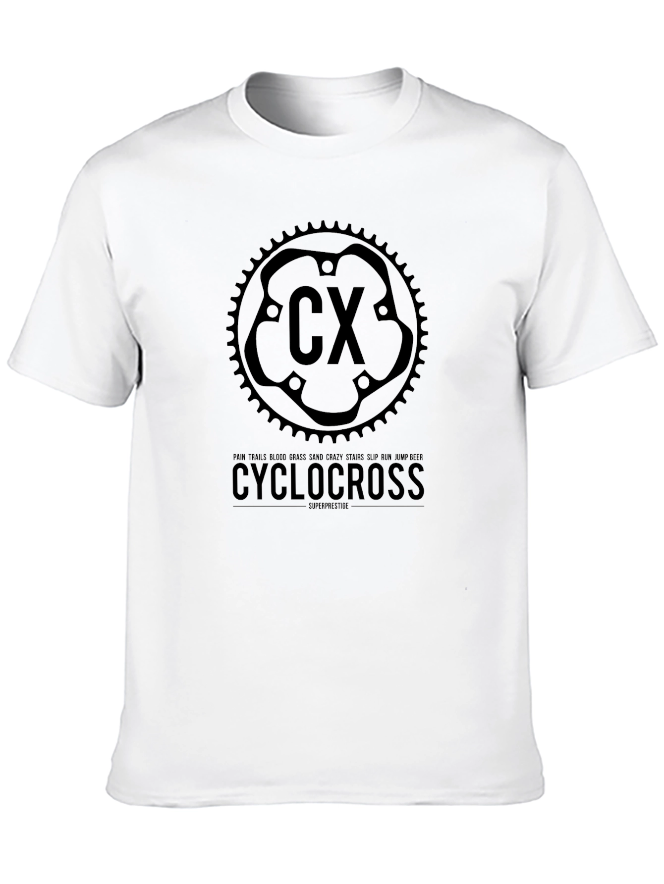 Cyclocross Graphic Tee - Black Casual T-Shirt