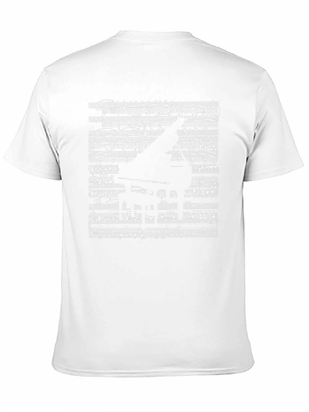 Musical Piano Sheet Music Graphic T-Shirt