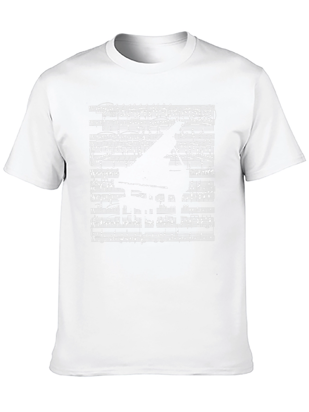 Musical Piano Sheet Music Graphic T-Shirt
