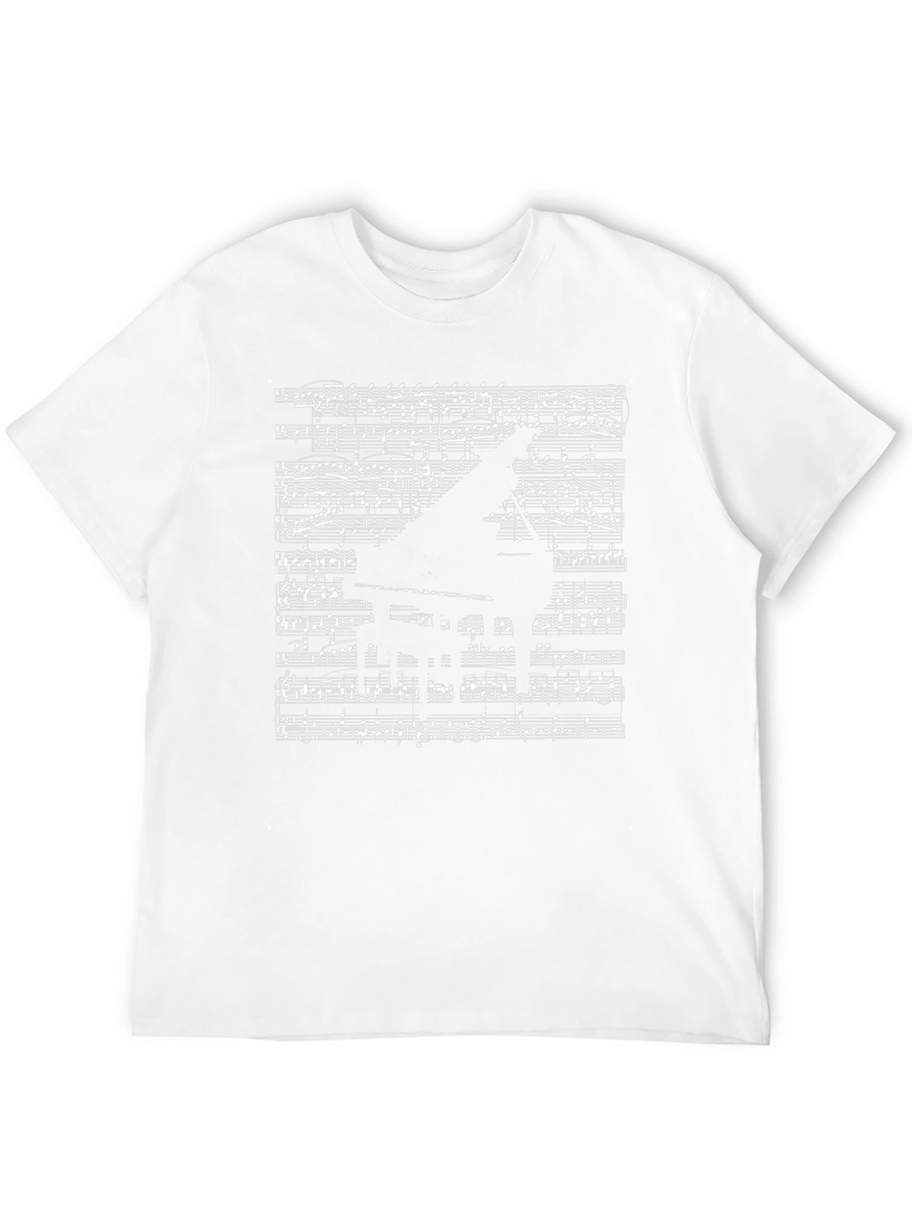 Musical Piano Sheet Music Graphic T-Shirt