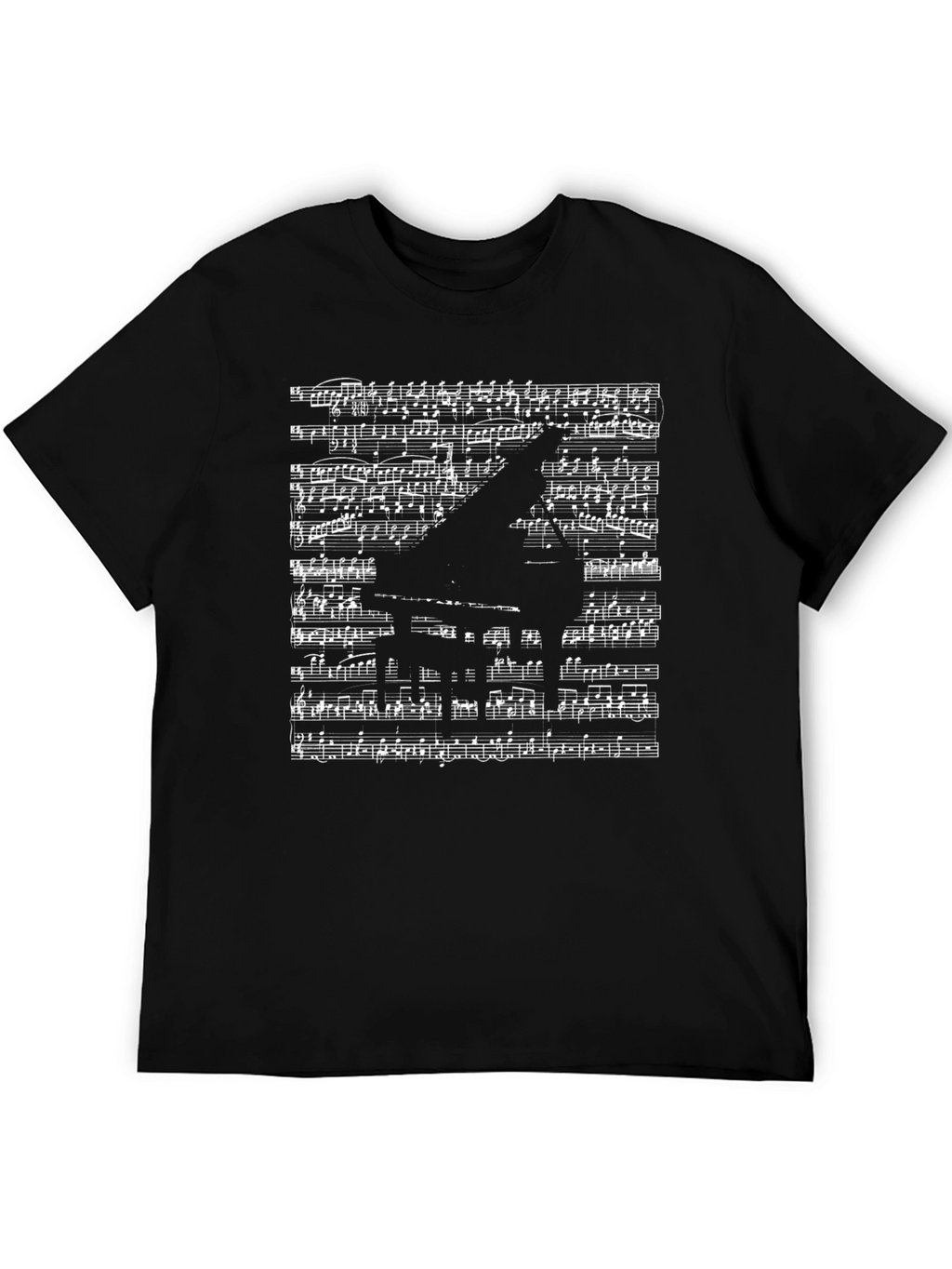 Musical Piano Sheet Music Graphic T-Shirt