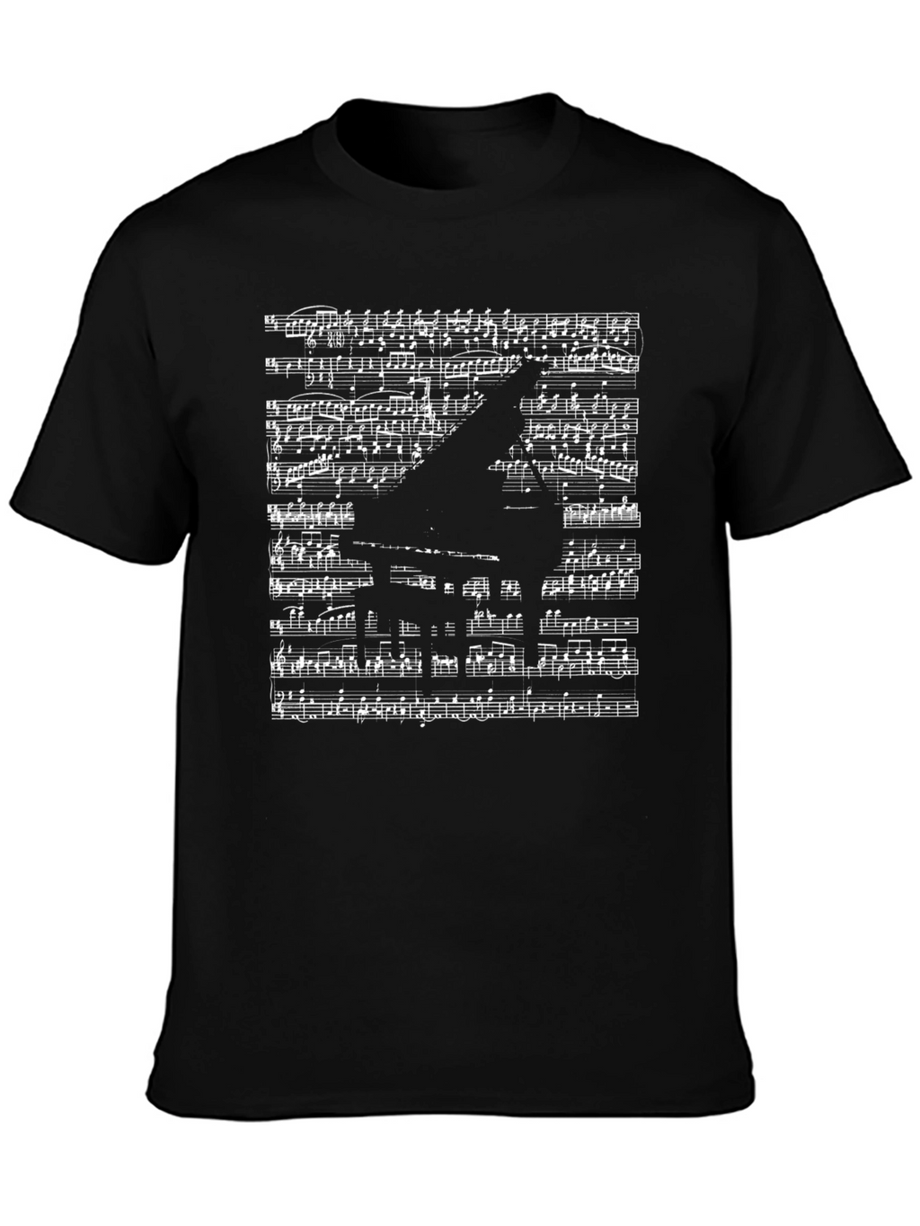 Musical Piano Sheet Music Graphic T-Shirt