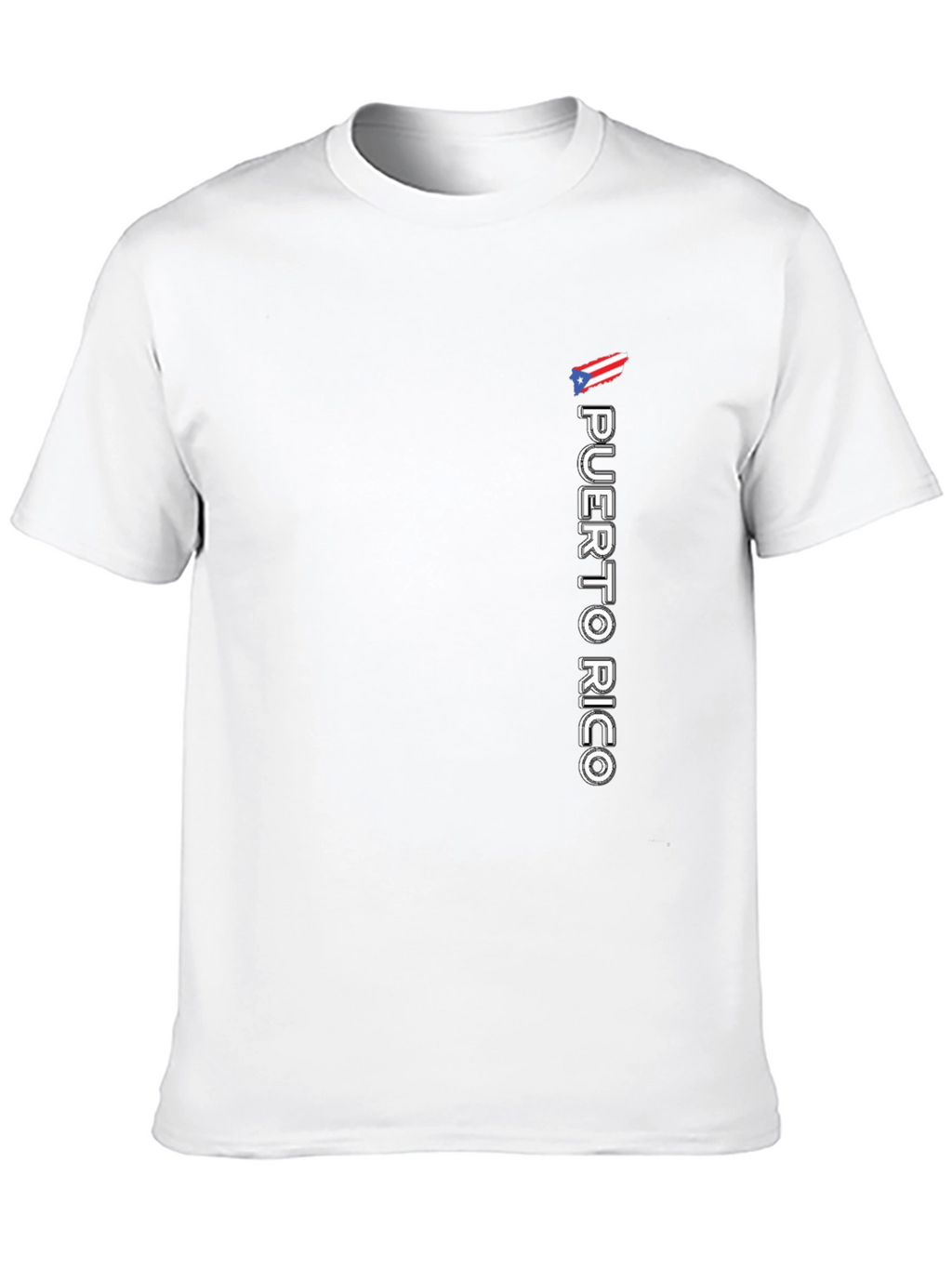 Puerto Rico Flag Graphic Tee - Black Casual Shirt