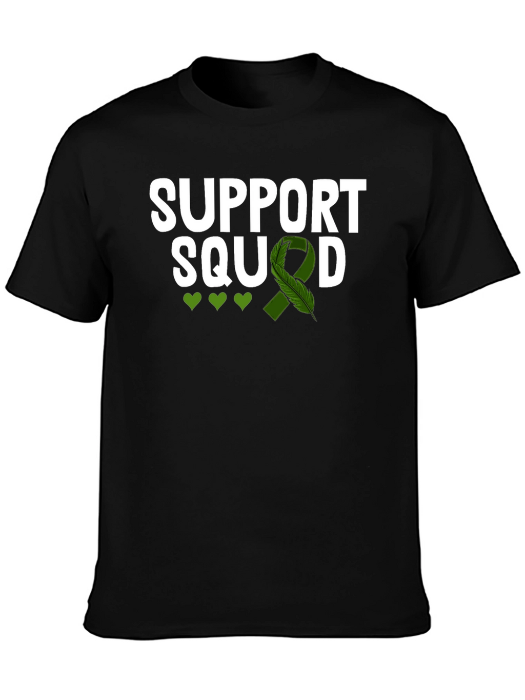 Support Squad Green Ribbon Awareness T-Shirt