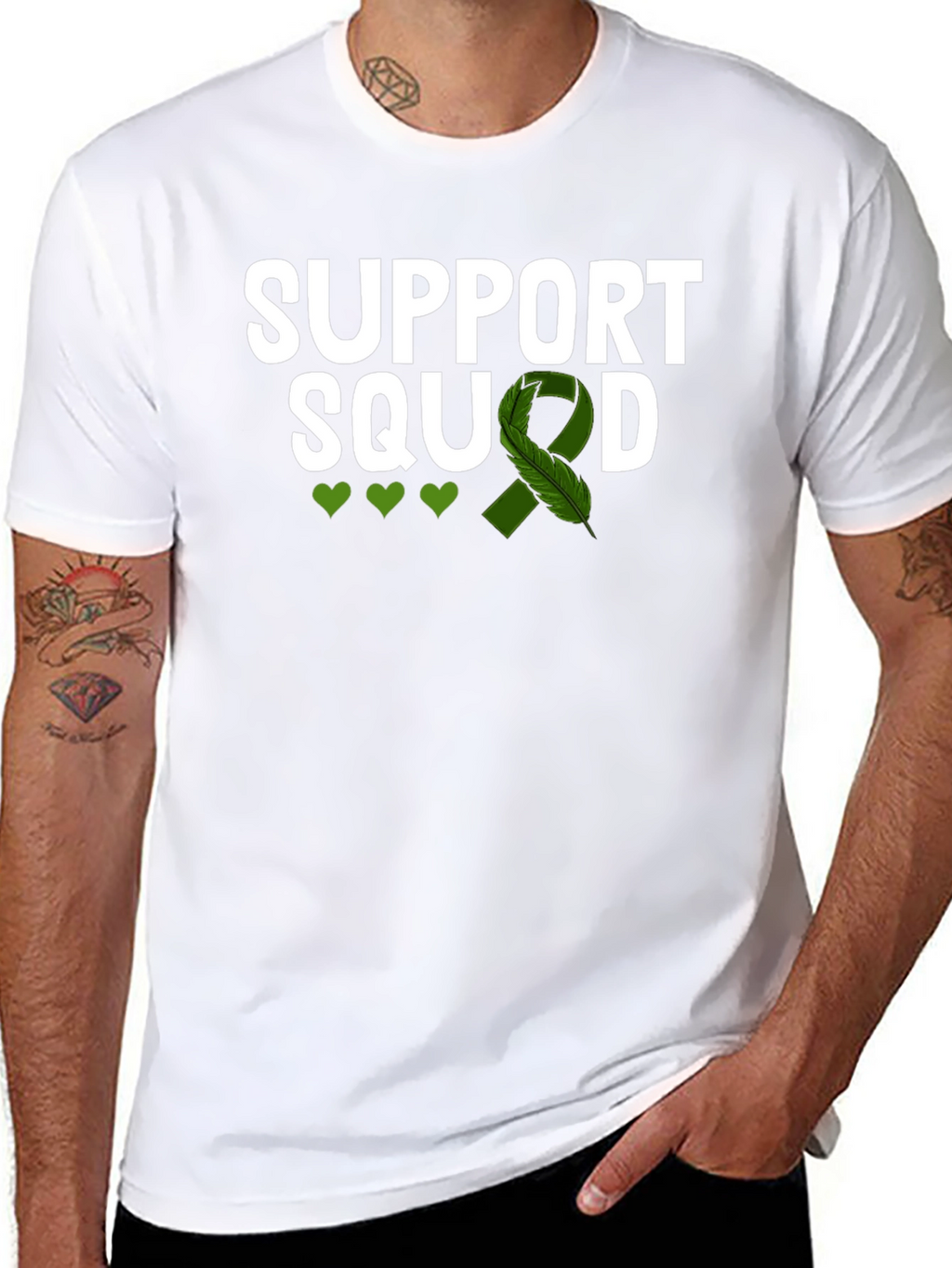 Support Squad Green Ribbon Awareness T-Shirt