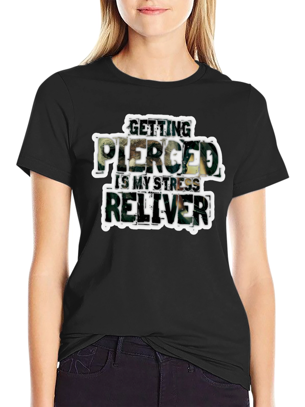 Getting Pierced Stress Reliever T-Shirt