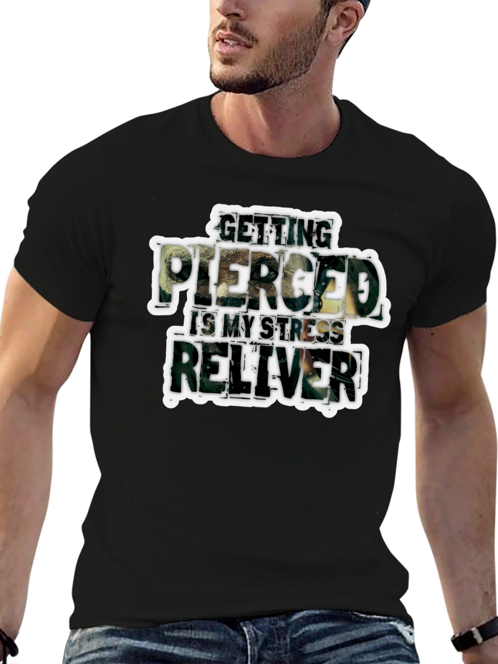 Getting Pierced Stress Reliever T-Shirt