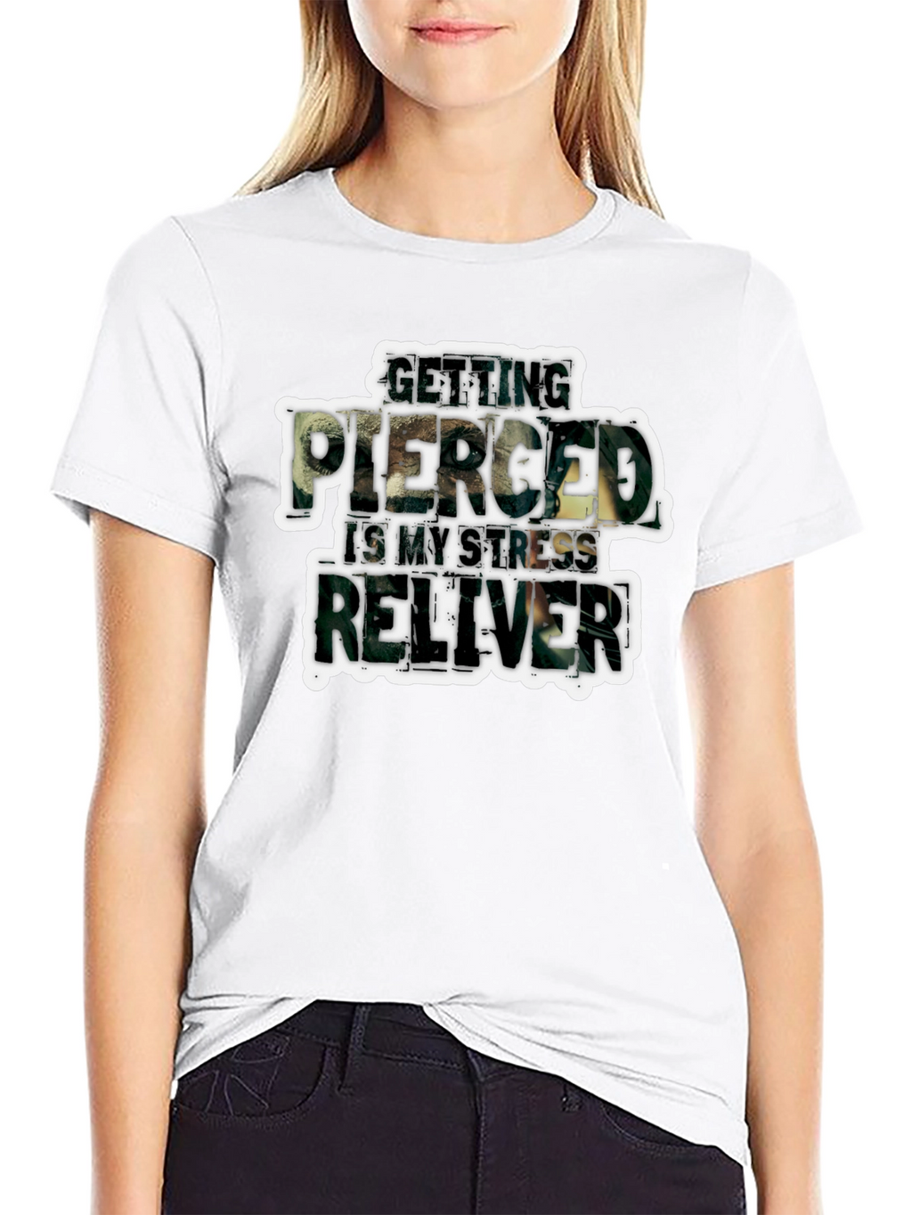 Getting Pierced Stress Reliever T-Shirt