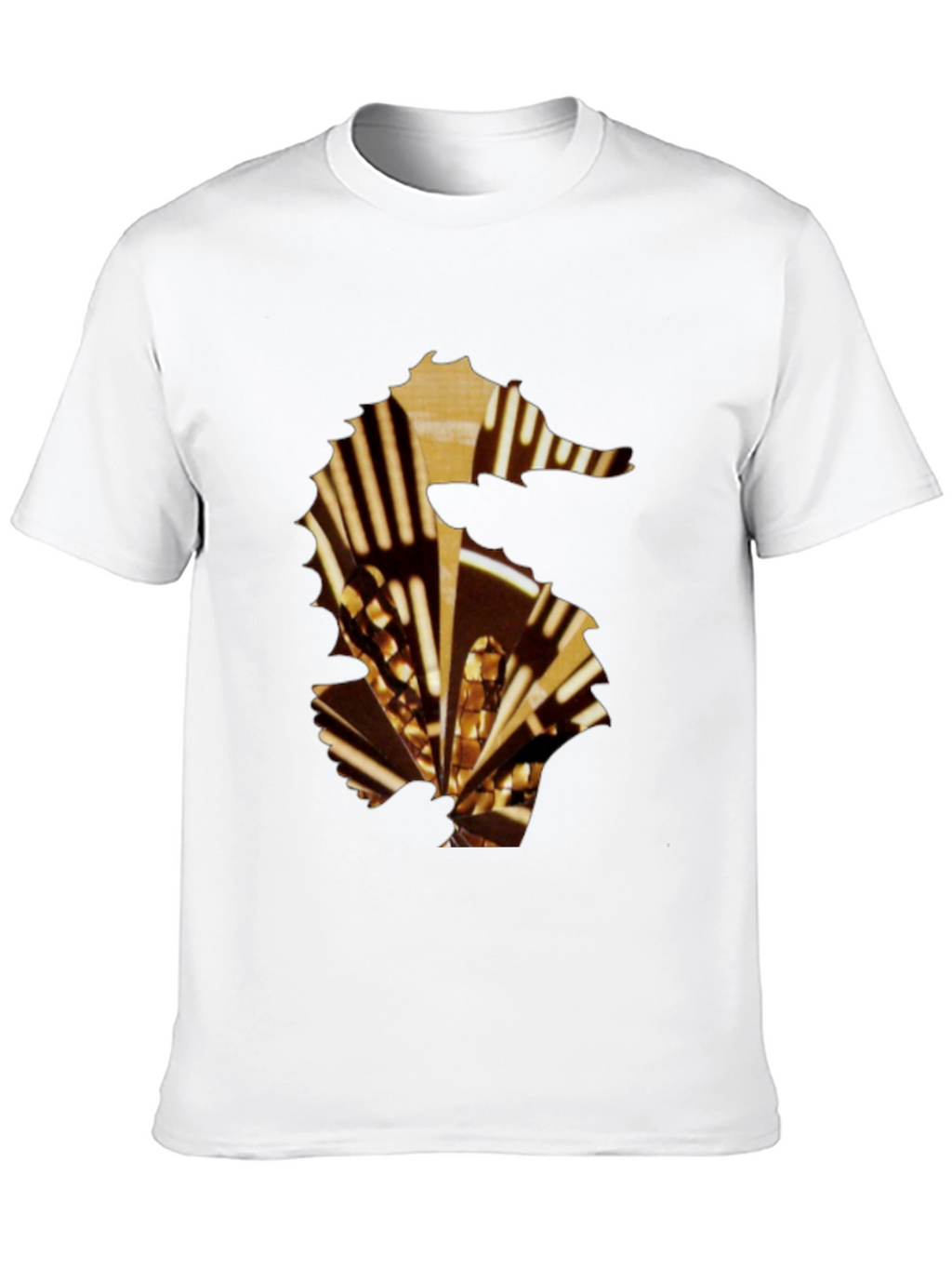 Black Seahorse Graphic Tee - Stylish Mens T-Shirt