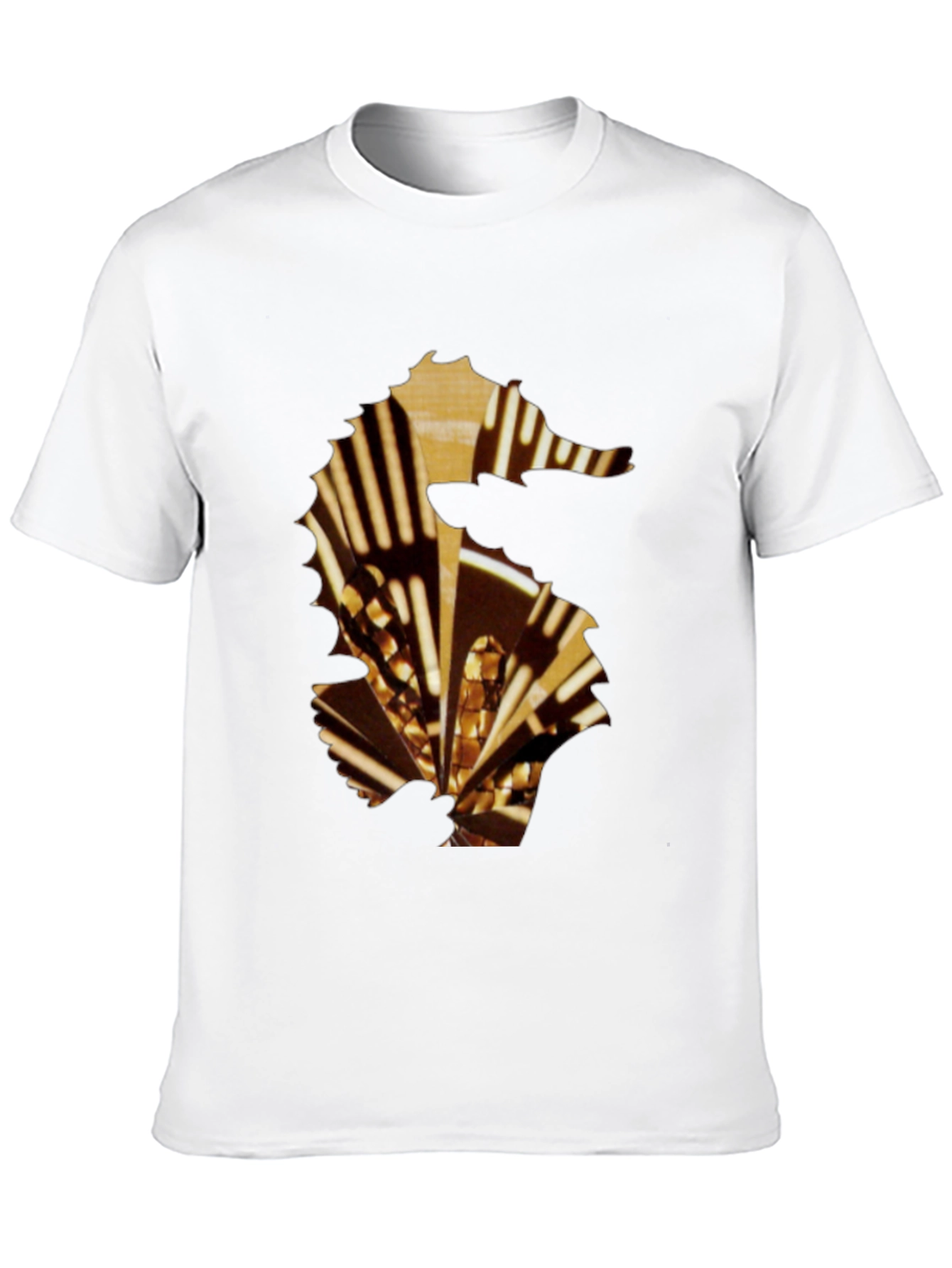 Black Seahorse Graphic Tee - Stylish Mens T-Shirt