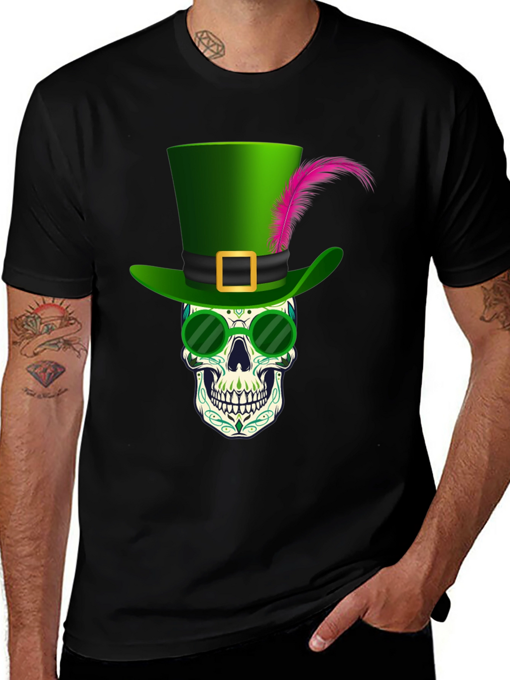 Skull Leprechaun T-Shirt - St. Patricks Day Graphic Tee