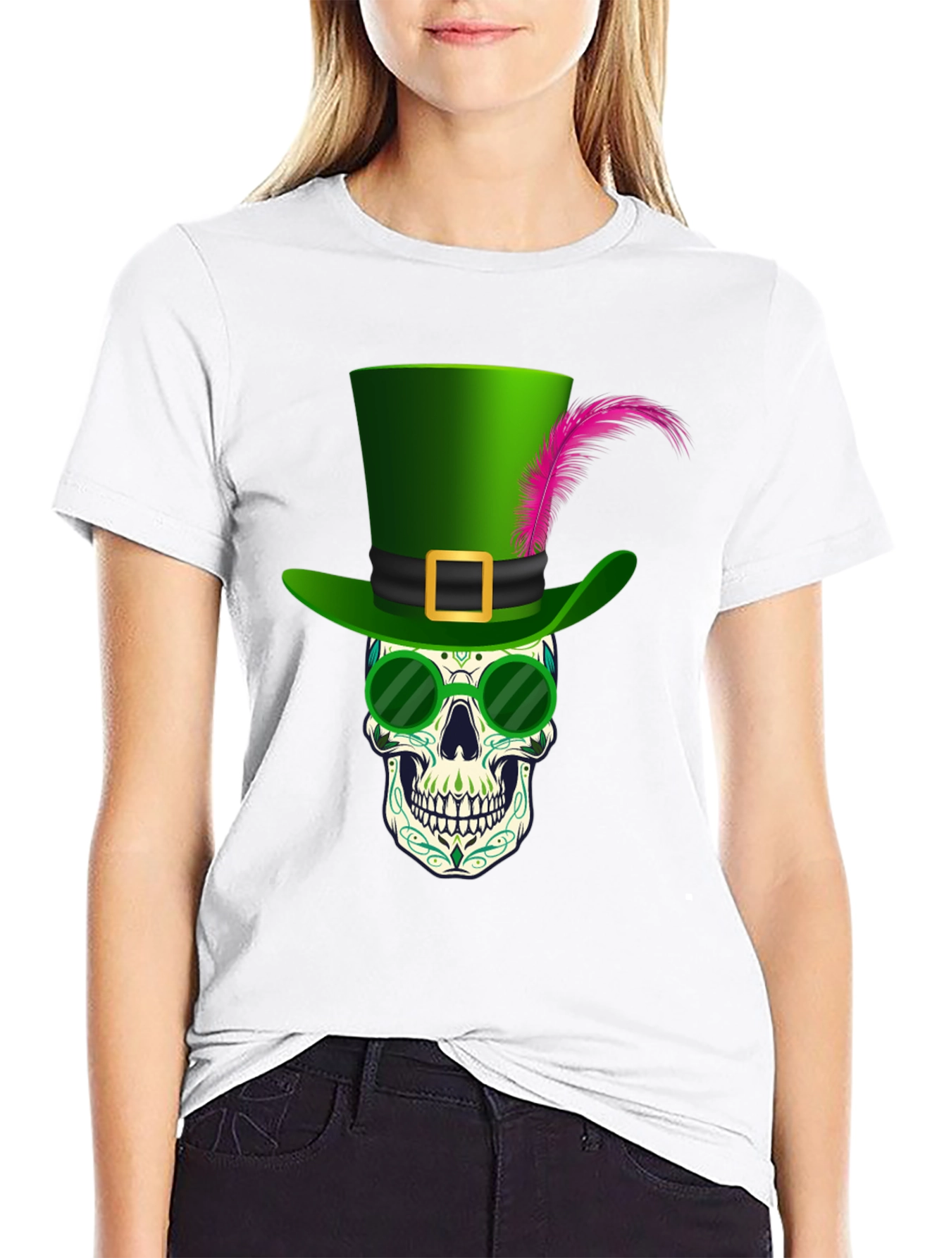Skull Leprechaun T-Shirt - St. Patricks Day Graphic Tee