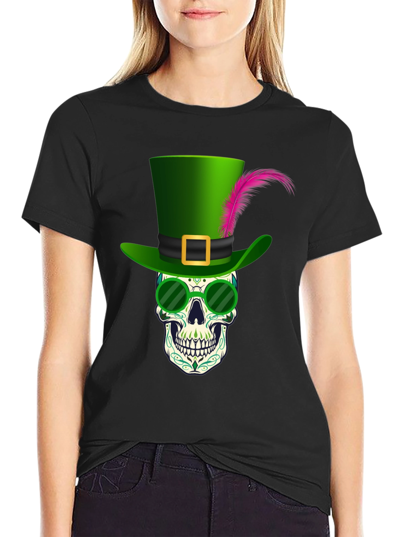Skull Leprechaun T-Shirt - St. Patricks Day Graphic Tee