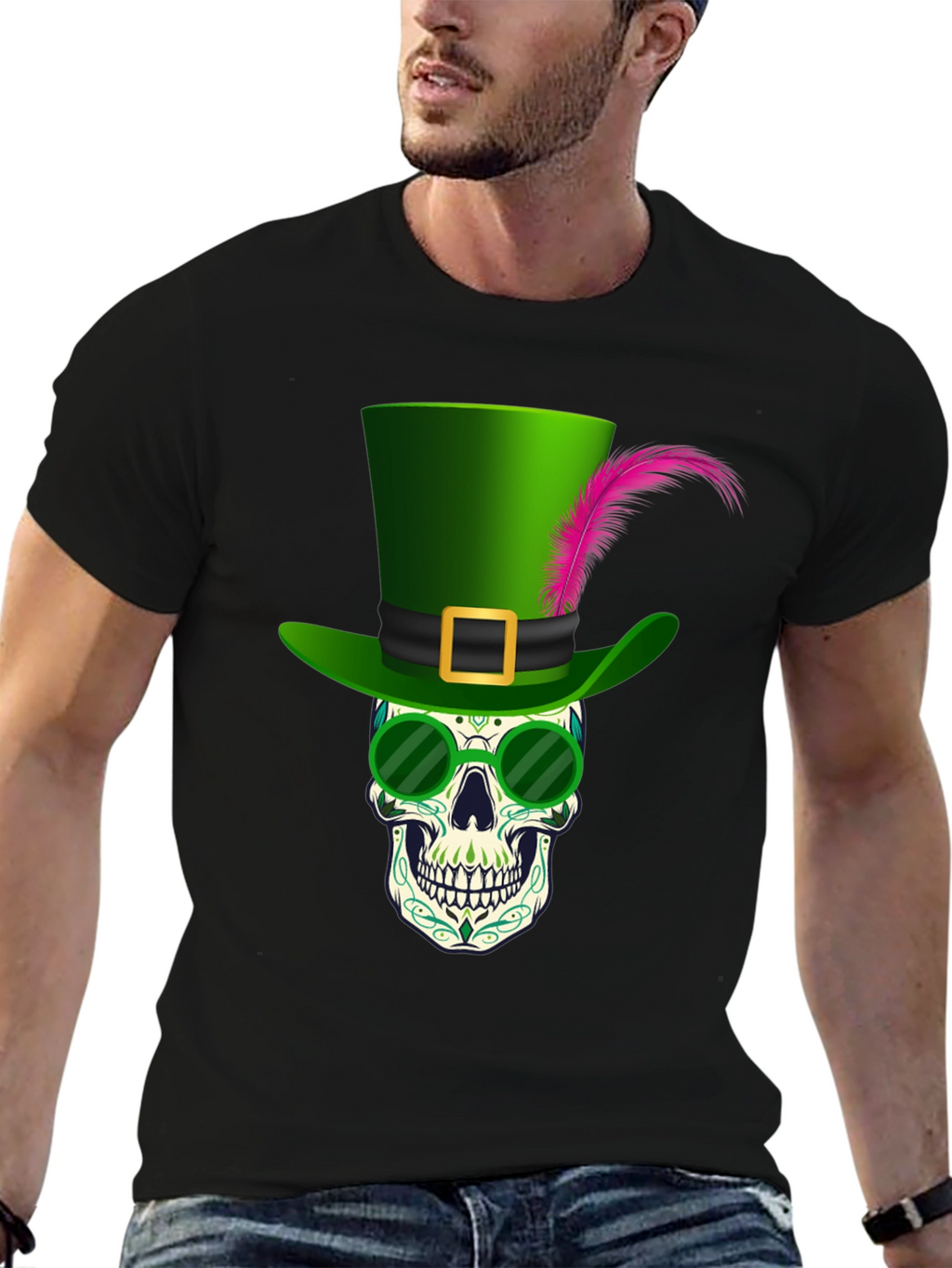 Skull Leprechaun T-Shirt - St. Patricks Day Graphic Tee