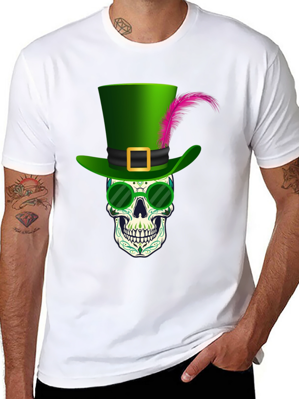 Skull Leprechaun T-Shirt - St. Patricks Day Graphic Tee