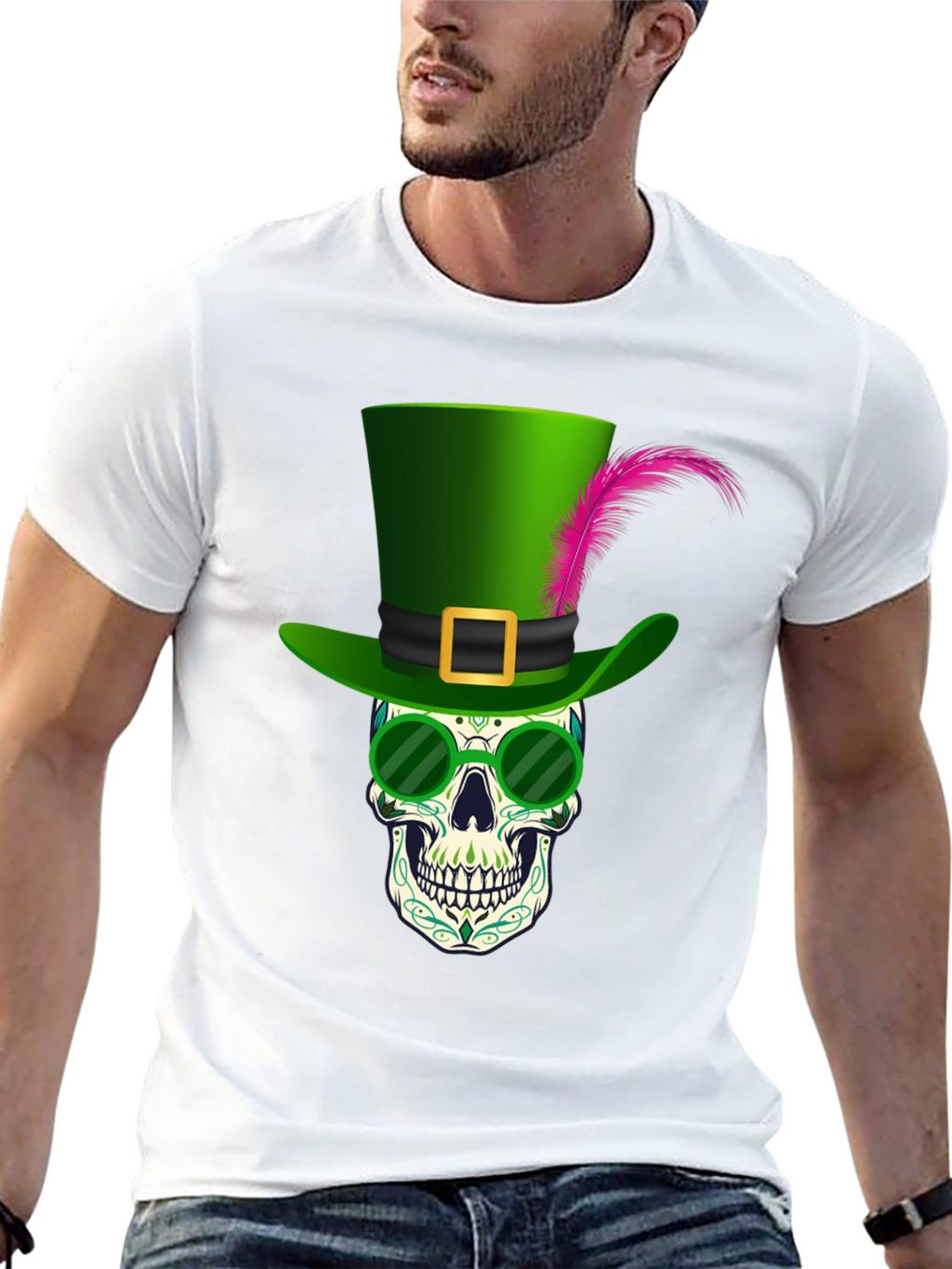 Skull Leprechaun T-Shirt - St. Patricks Day Graphic Tee