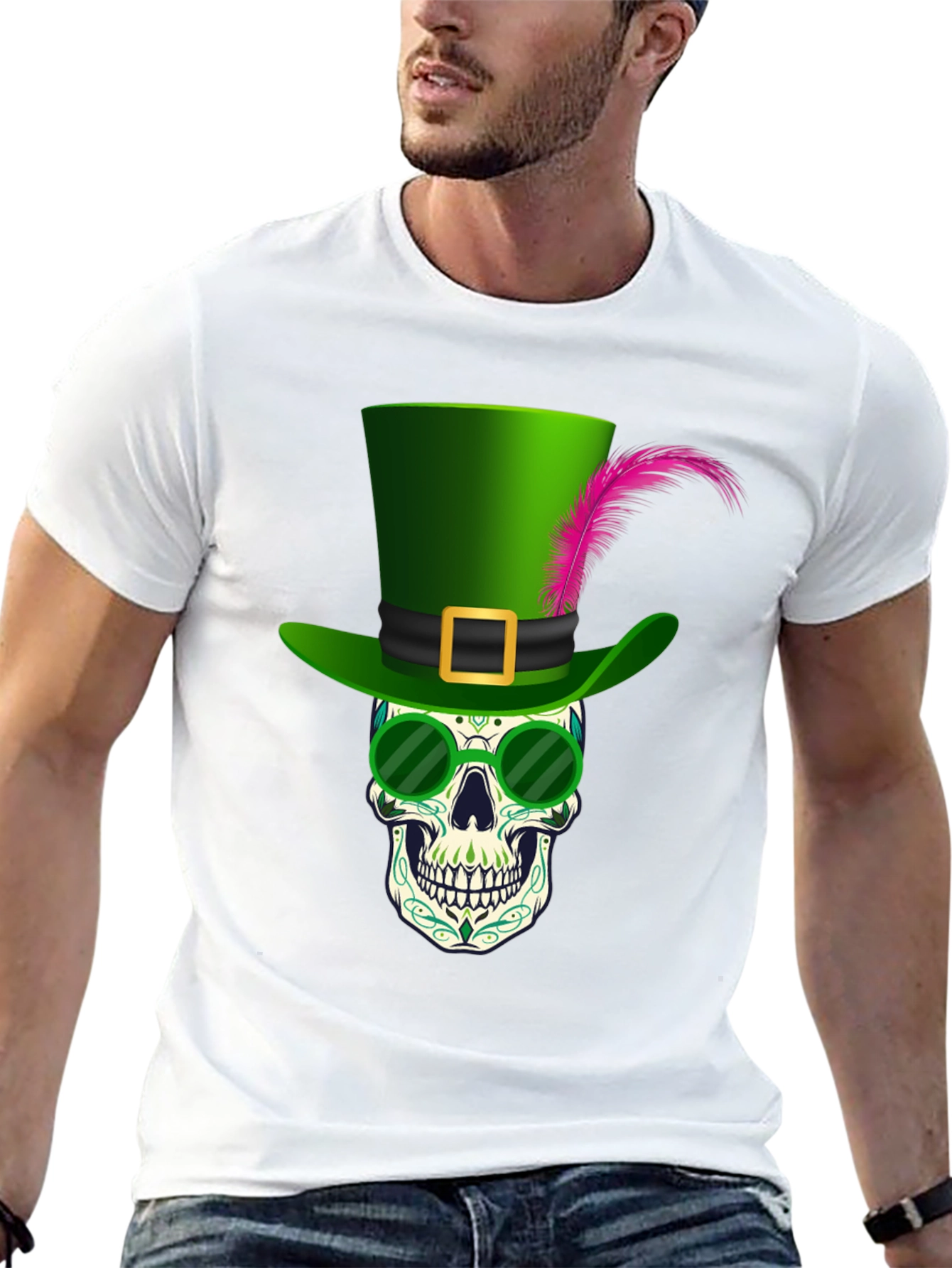 Skull Leprechaun T-Shirt - St. Patricks Day Graphic Tee