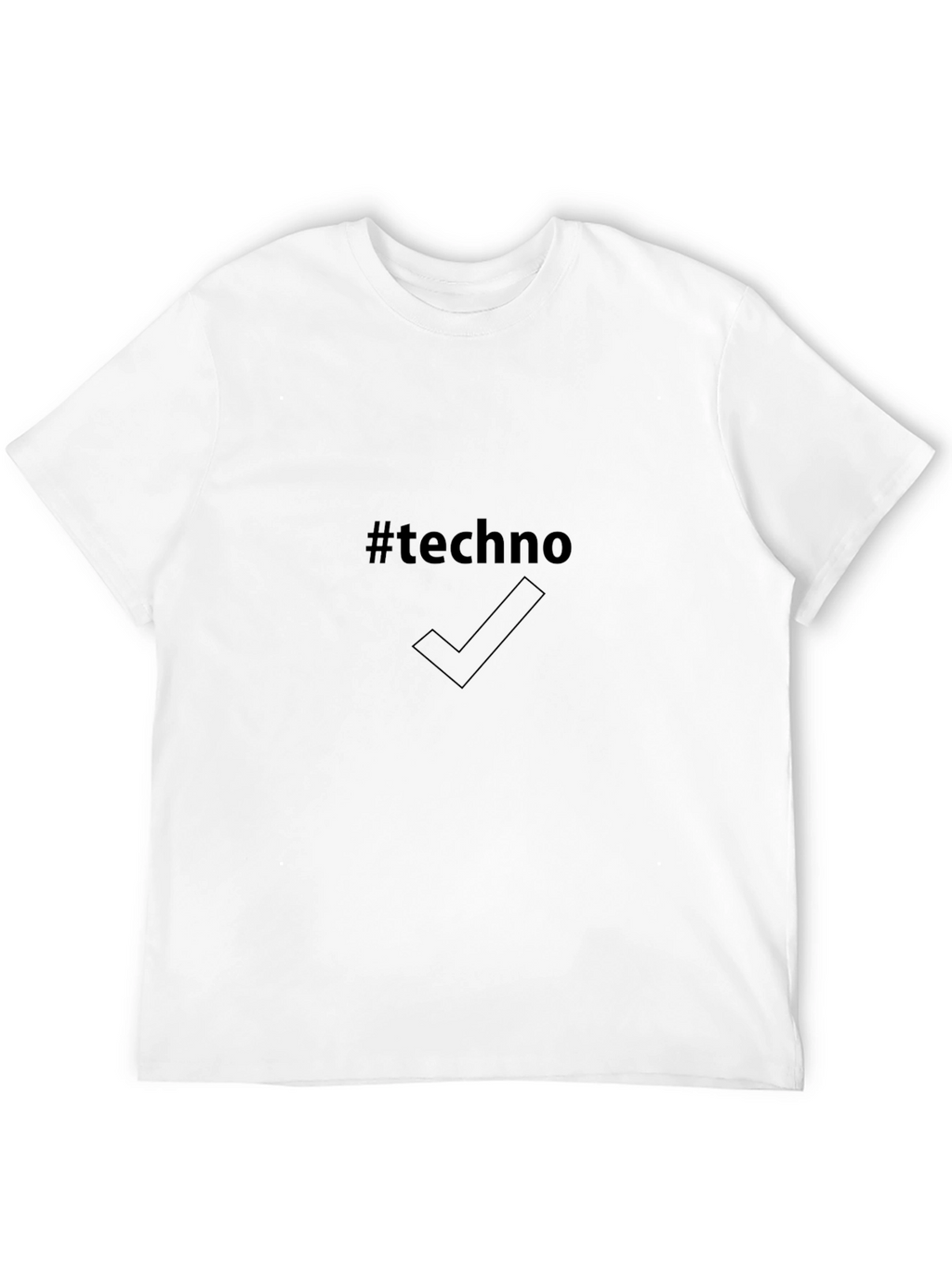Techno Graphic Tee - Black Cotton Blend T-Shirt