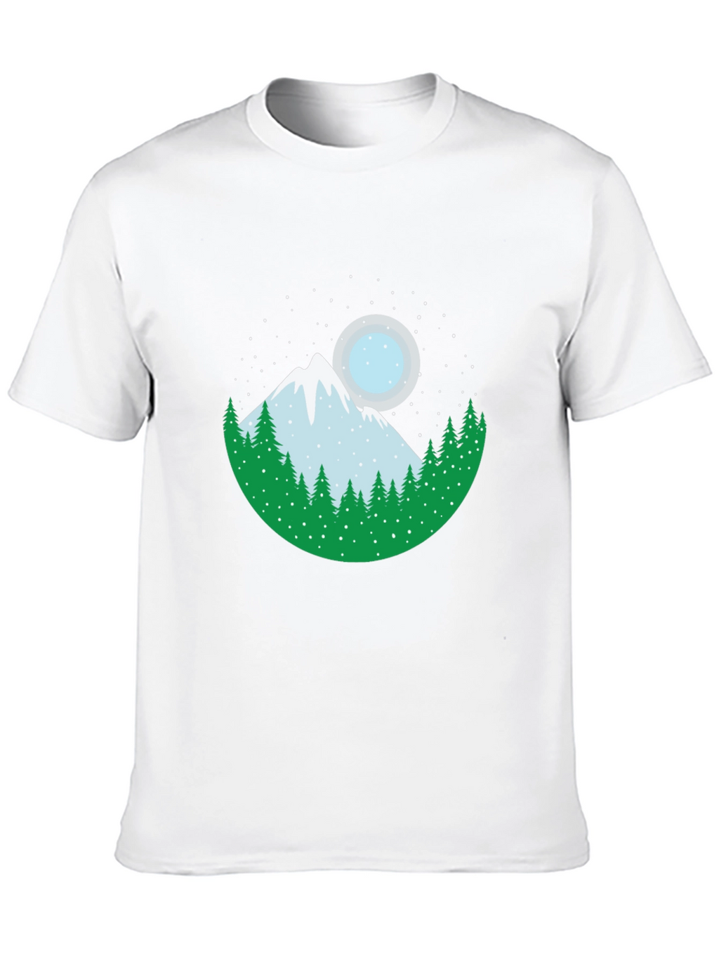 Mountain & Moon Graphic Tee - Black