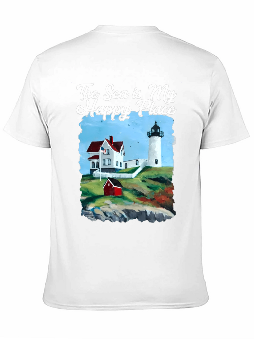 Sea Is My Happy Place Lighthouse T-Shirt