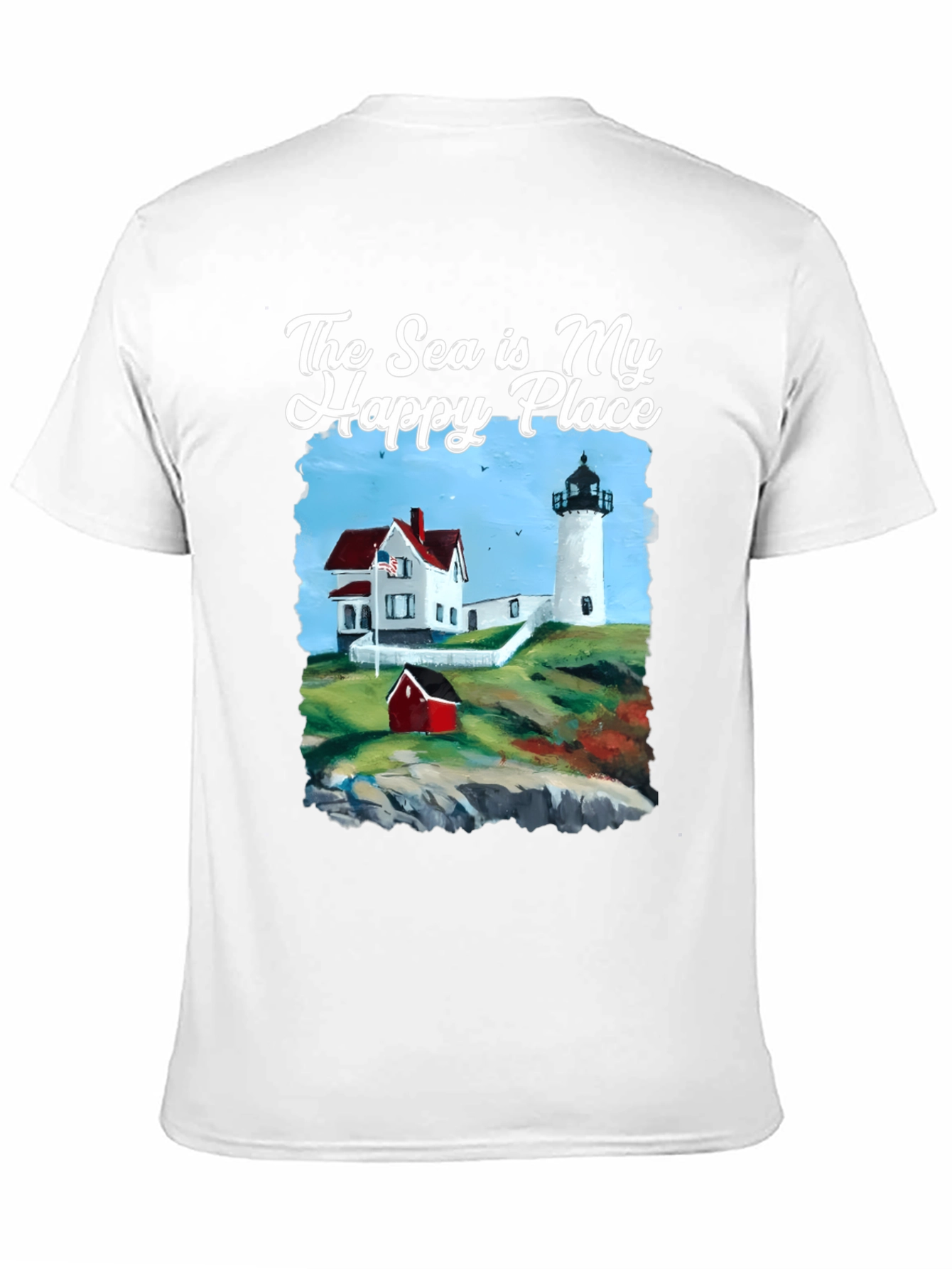 Sea Is My Happy Place Lighthouse T-Shirt