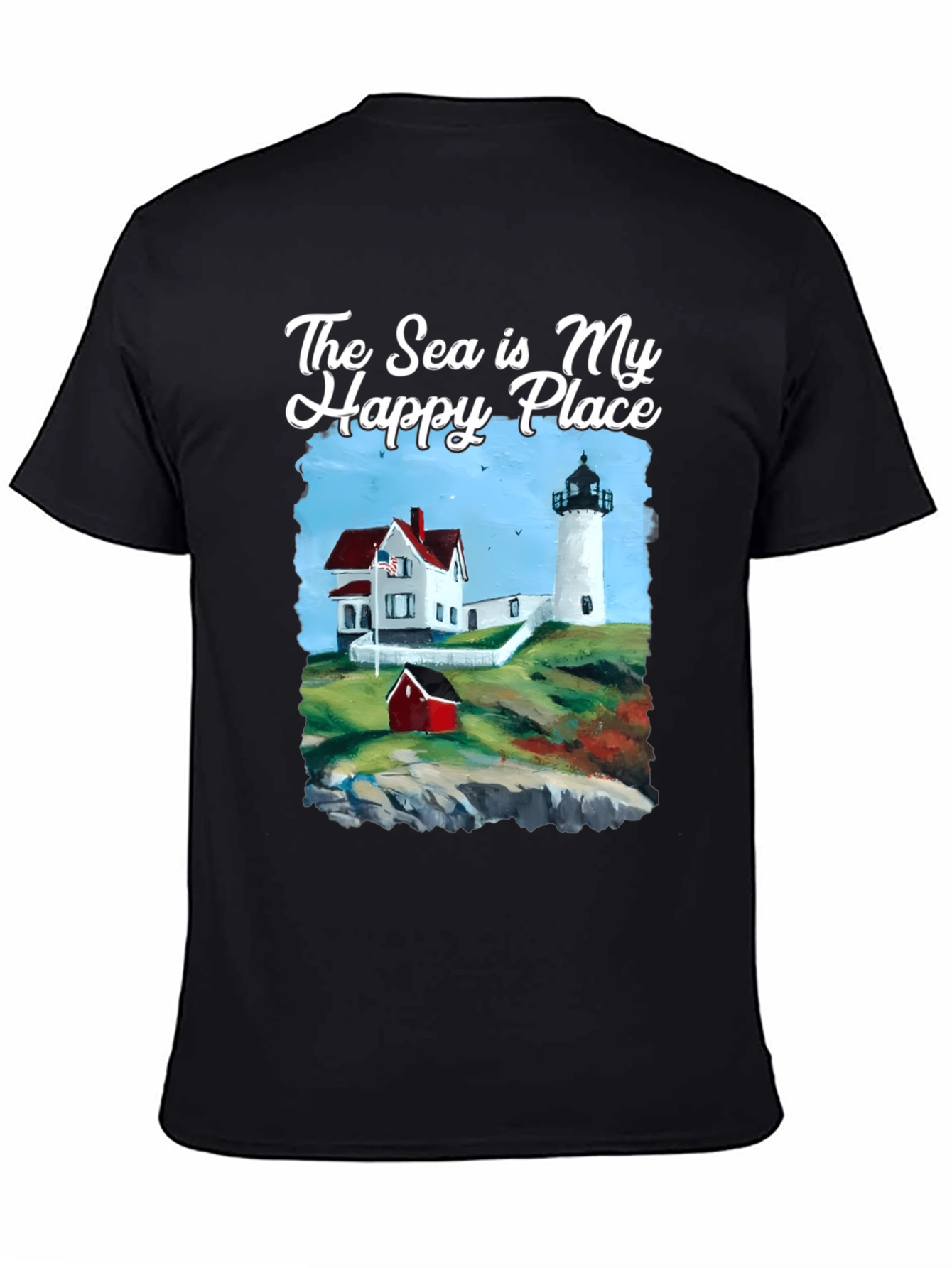 Sea Is My Happy Place Lighthouse T-Shirt
