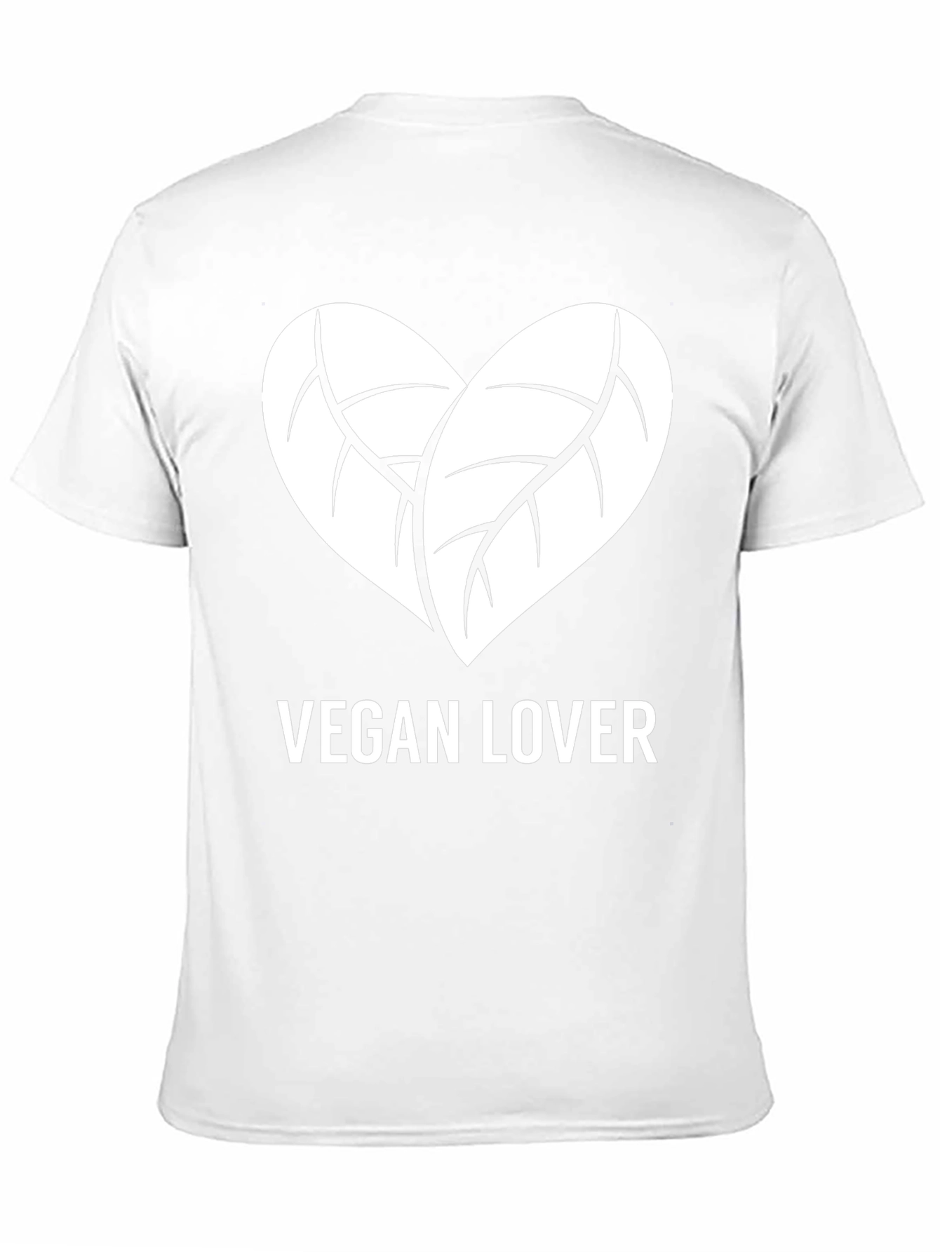 Vegan Lover T-Shirt - Leaf Heart Design