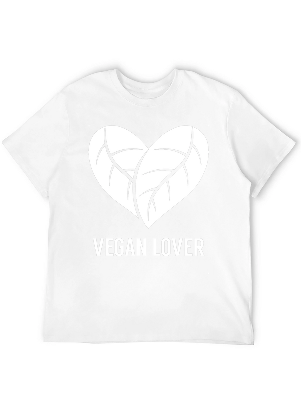 Vegan Lover T-Shirt - Leaf Heart Design