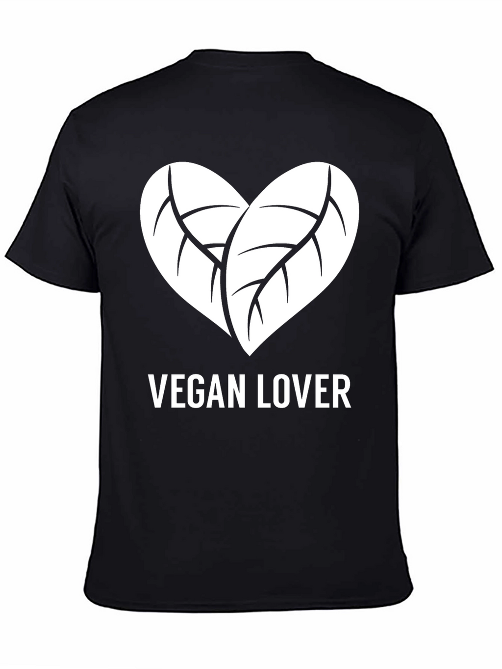 Vegan Lover T-Shirt - Leaf Heart Design