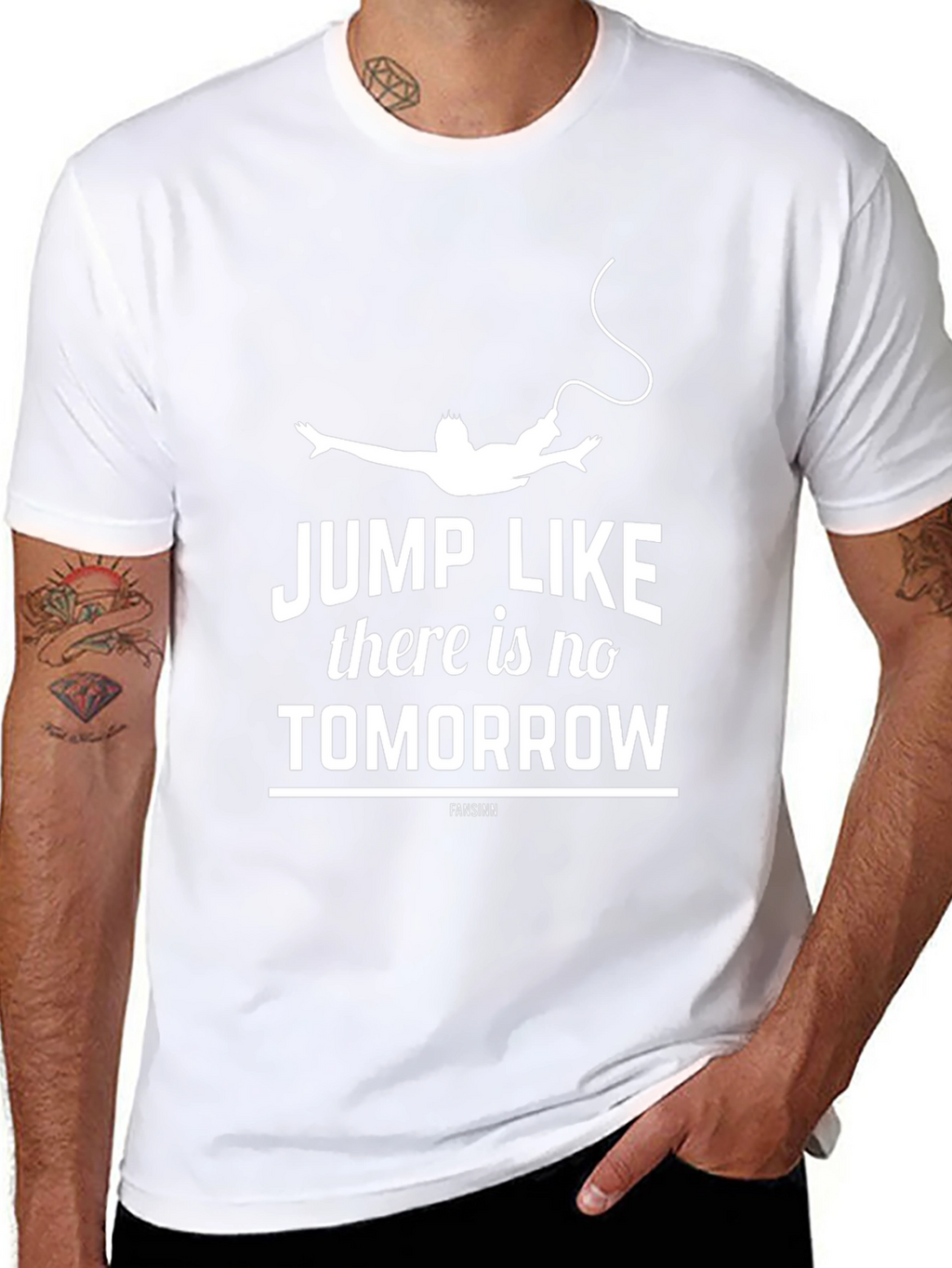 Jump Like Theres No Tomorrow Graphic Tee