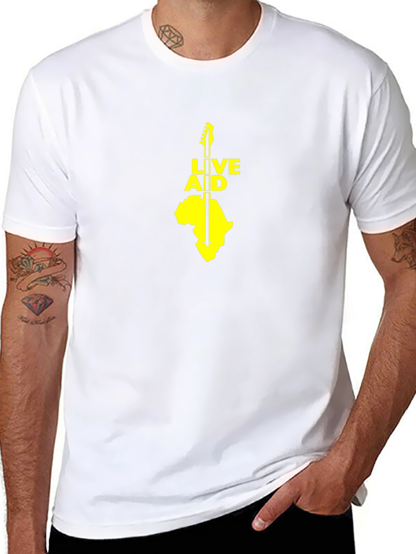 Live Aid Africa Black T-Shirt
