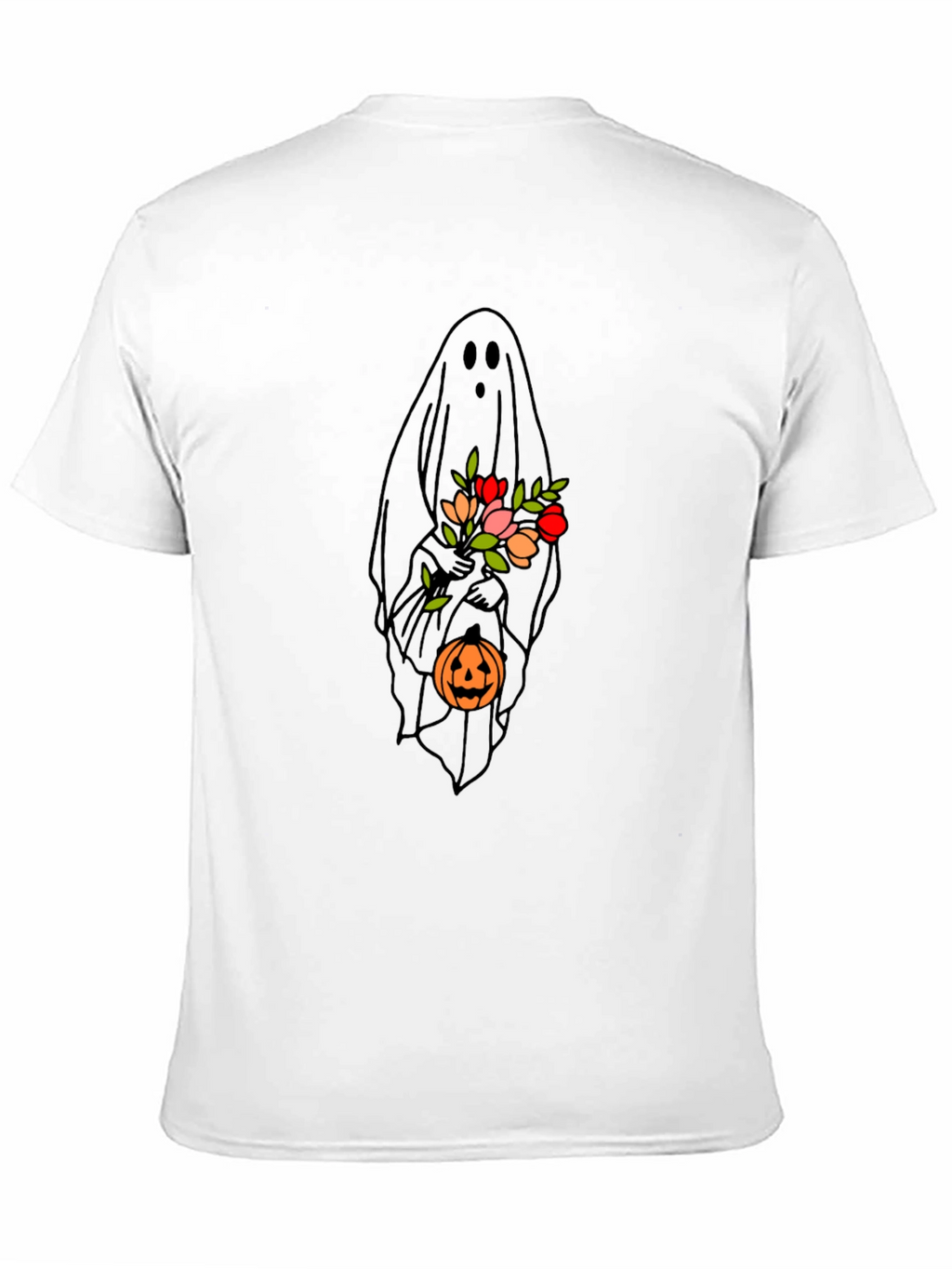 Floral Ghost T-Shirt - Halloween