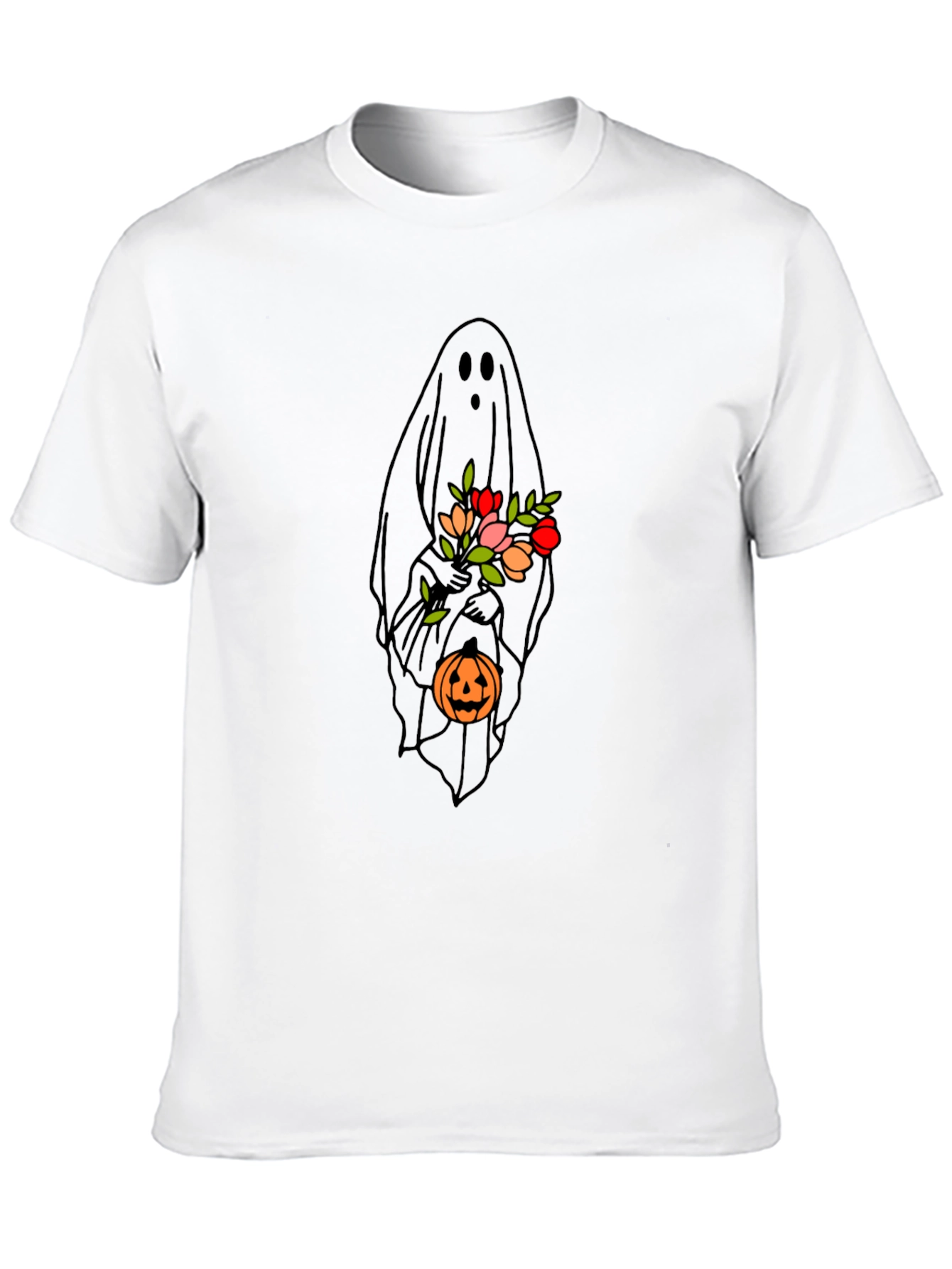 Floral Ghost T-Shirt - Halloween