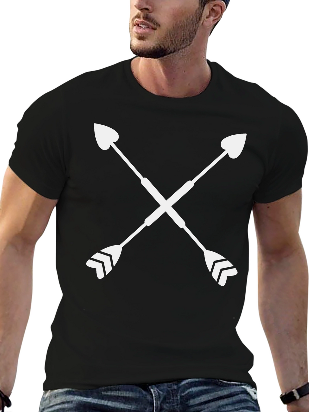 Crossed Arrows Graphic Tee - Trendy Design