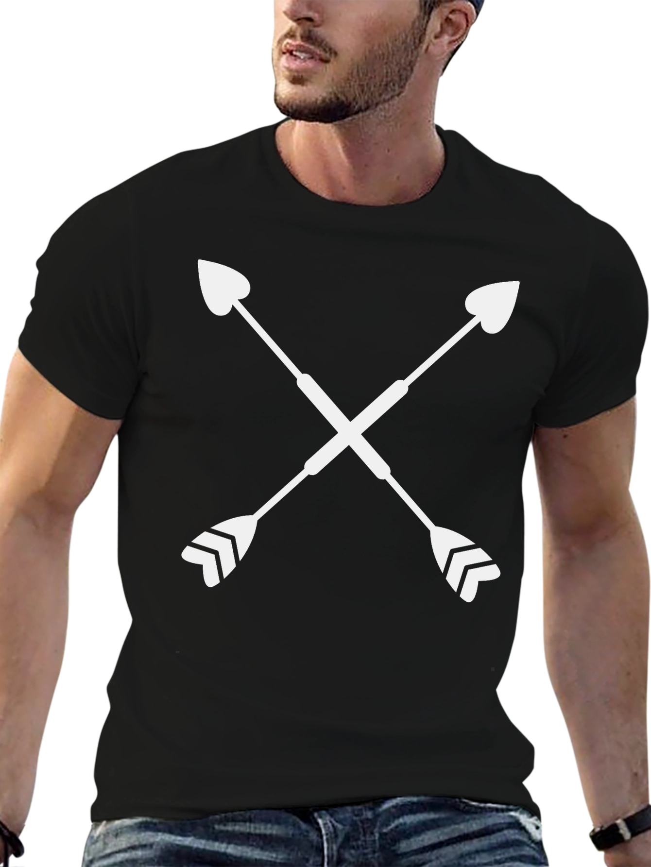 Crossed Arrows Graphic Tee - Trendy Design
